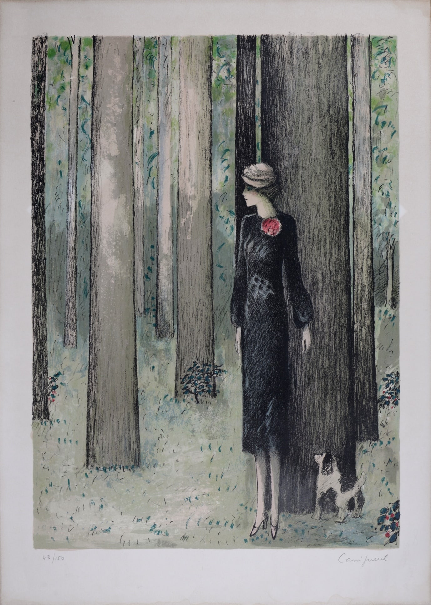 Jean Pierre Cassigneul : A l'oree du bois, circa 1980 (1 of 6)
