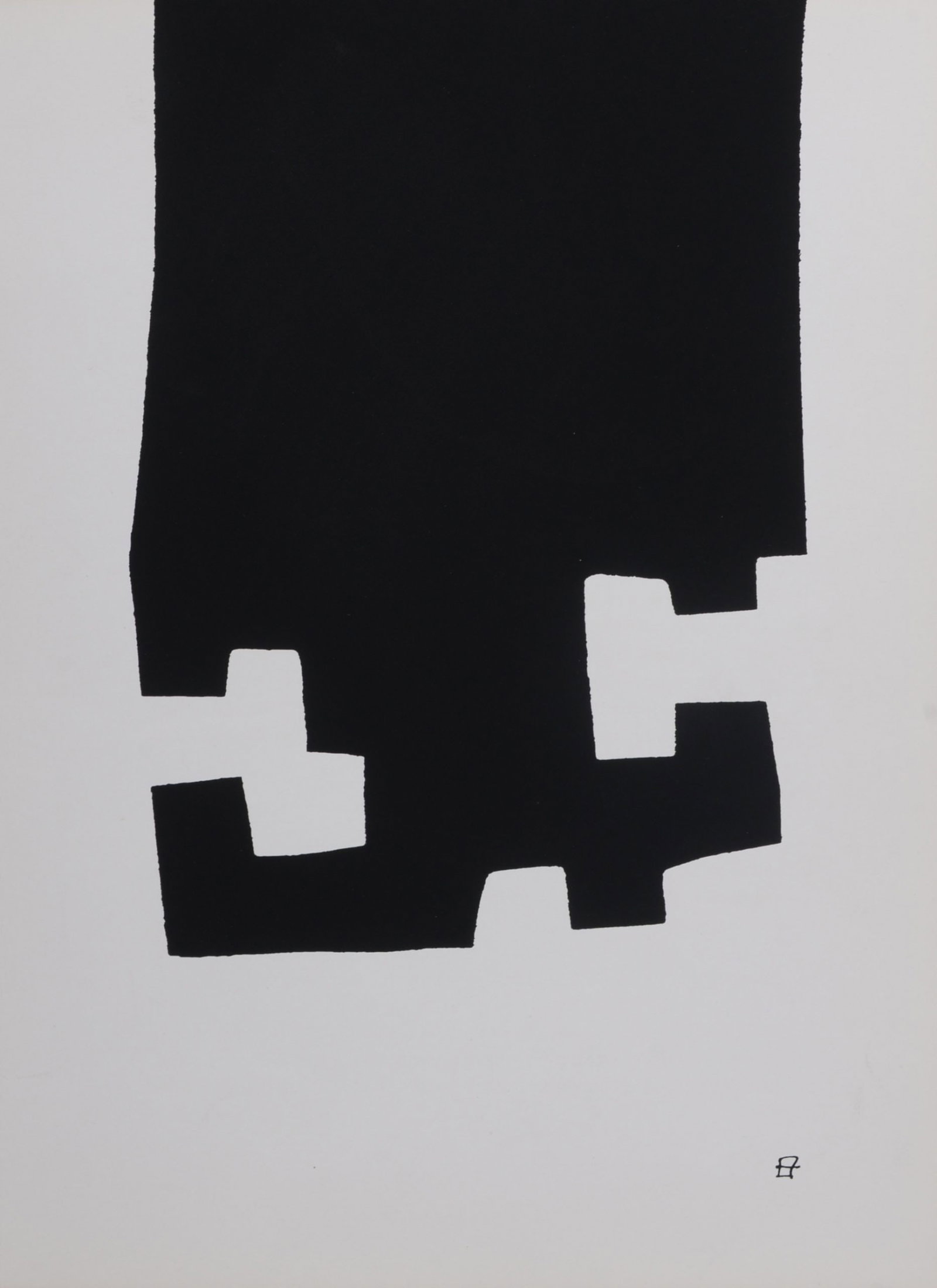 Eduardo Chillida : Abstract Composition, 1982: Eduardo Chillida (1924-2002) Abstract Composition, 1982 Original lithograph on wove paper. Plate-signed lower right with monogram. Dimensions : + Size of the sheet : 38 x 28 cm / 14,9 x 11 in. From "D