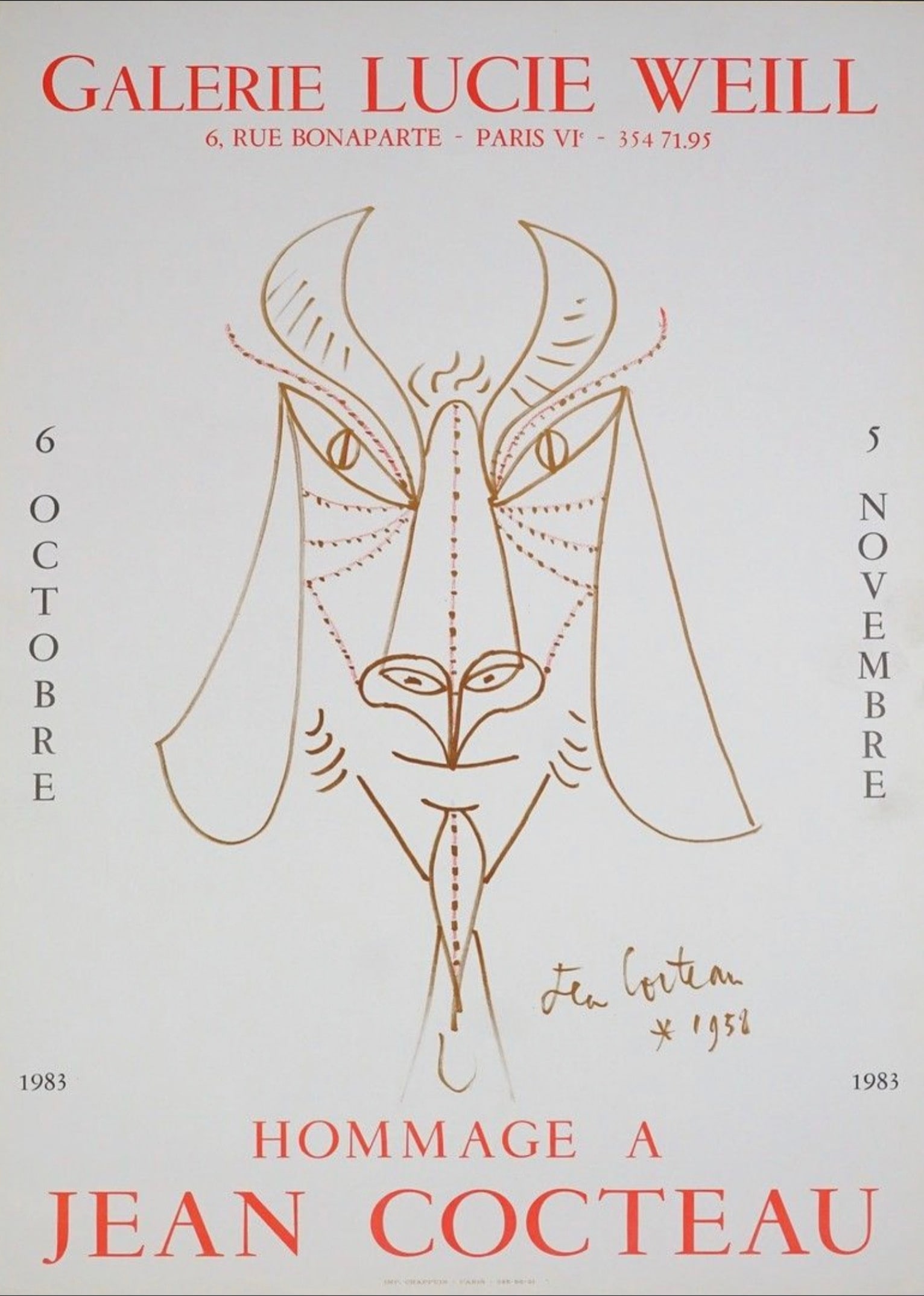 Jean Cocteau : Hommage a Jean Cocteau, 1983 (1 of 5)