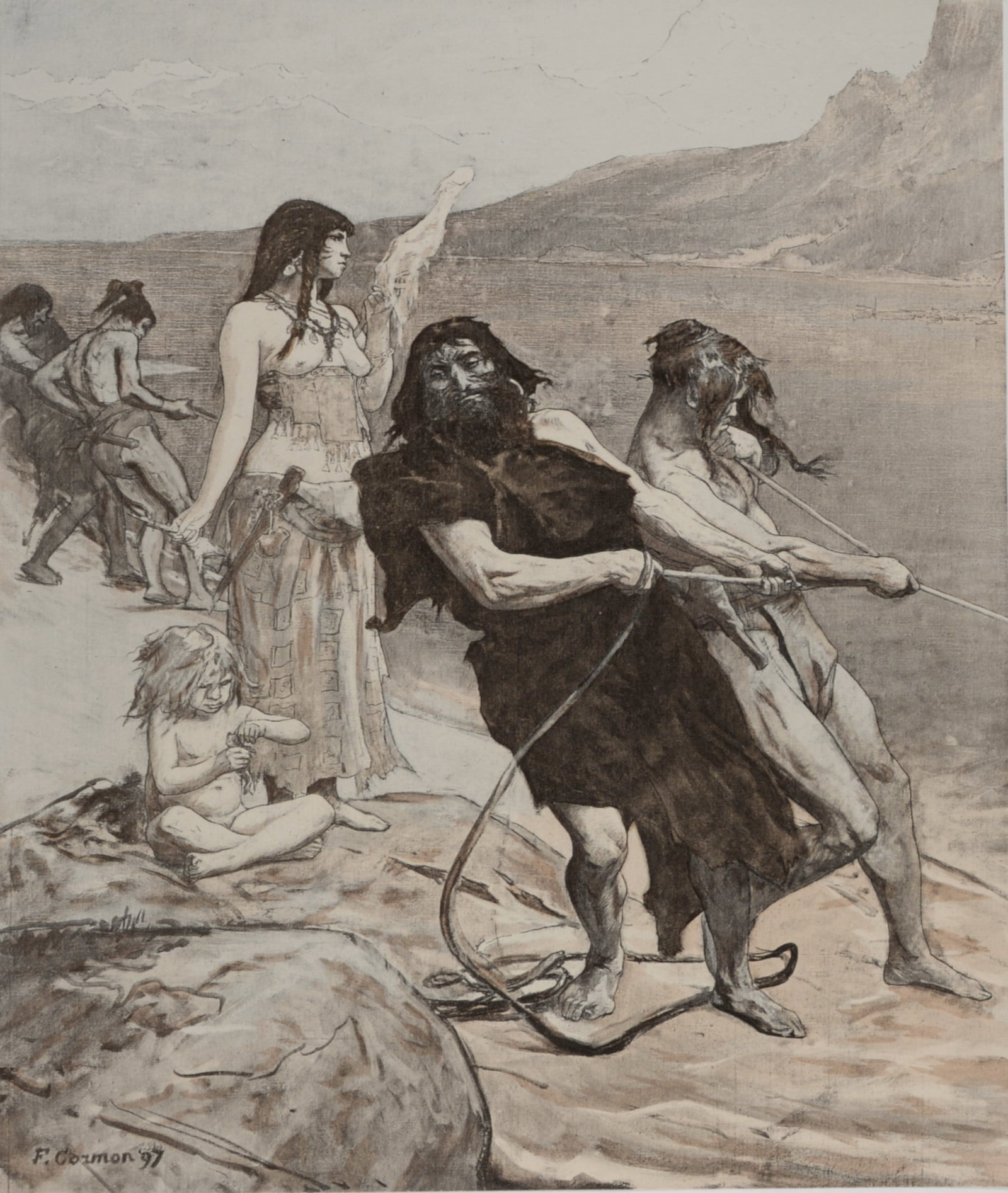 Fernand Cormon - Cite Lacustre, 1897 (1 of 5)