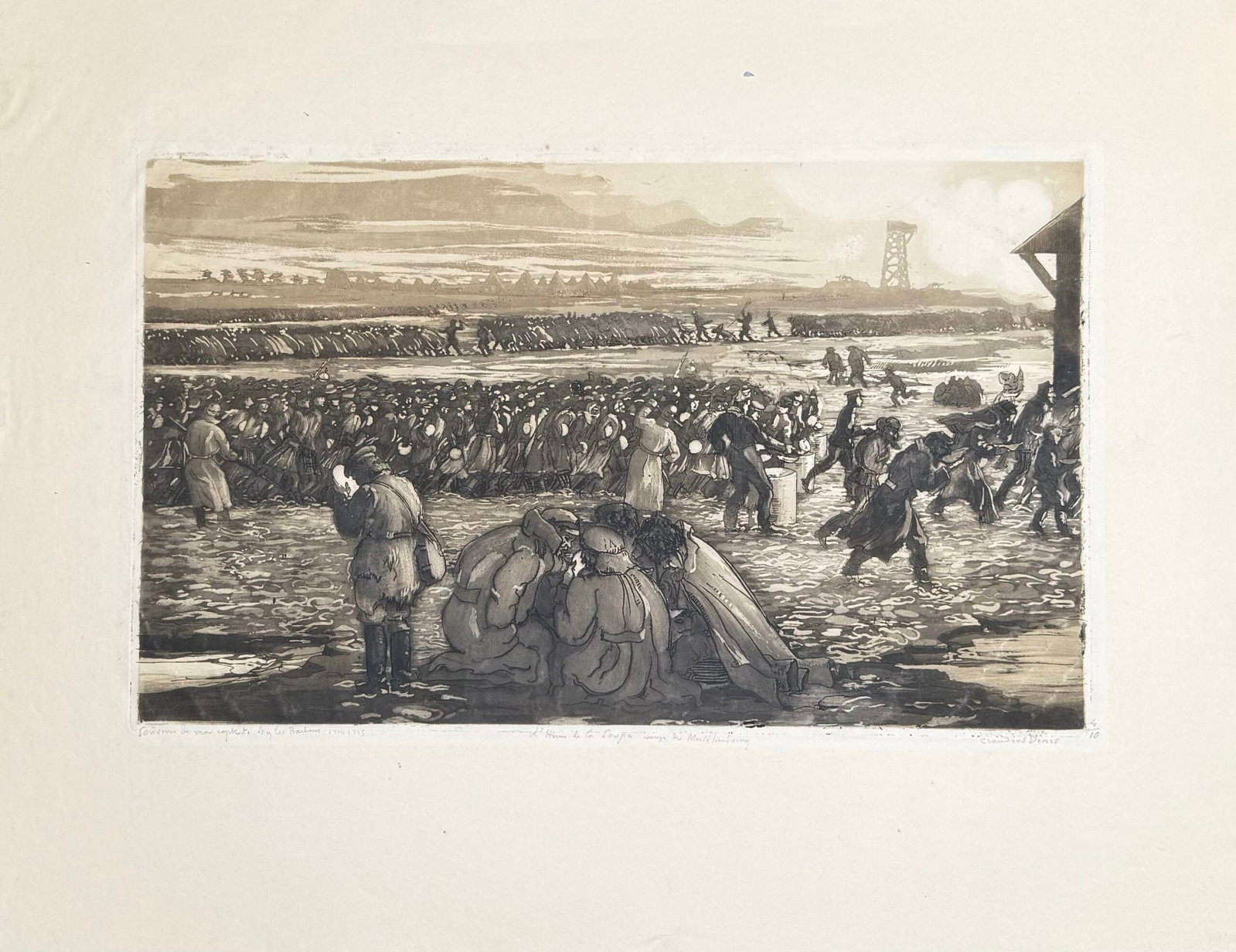 Claudius Denis L'Heure de la Soupe, 1915 (Hand Signed) (1 of 2)