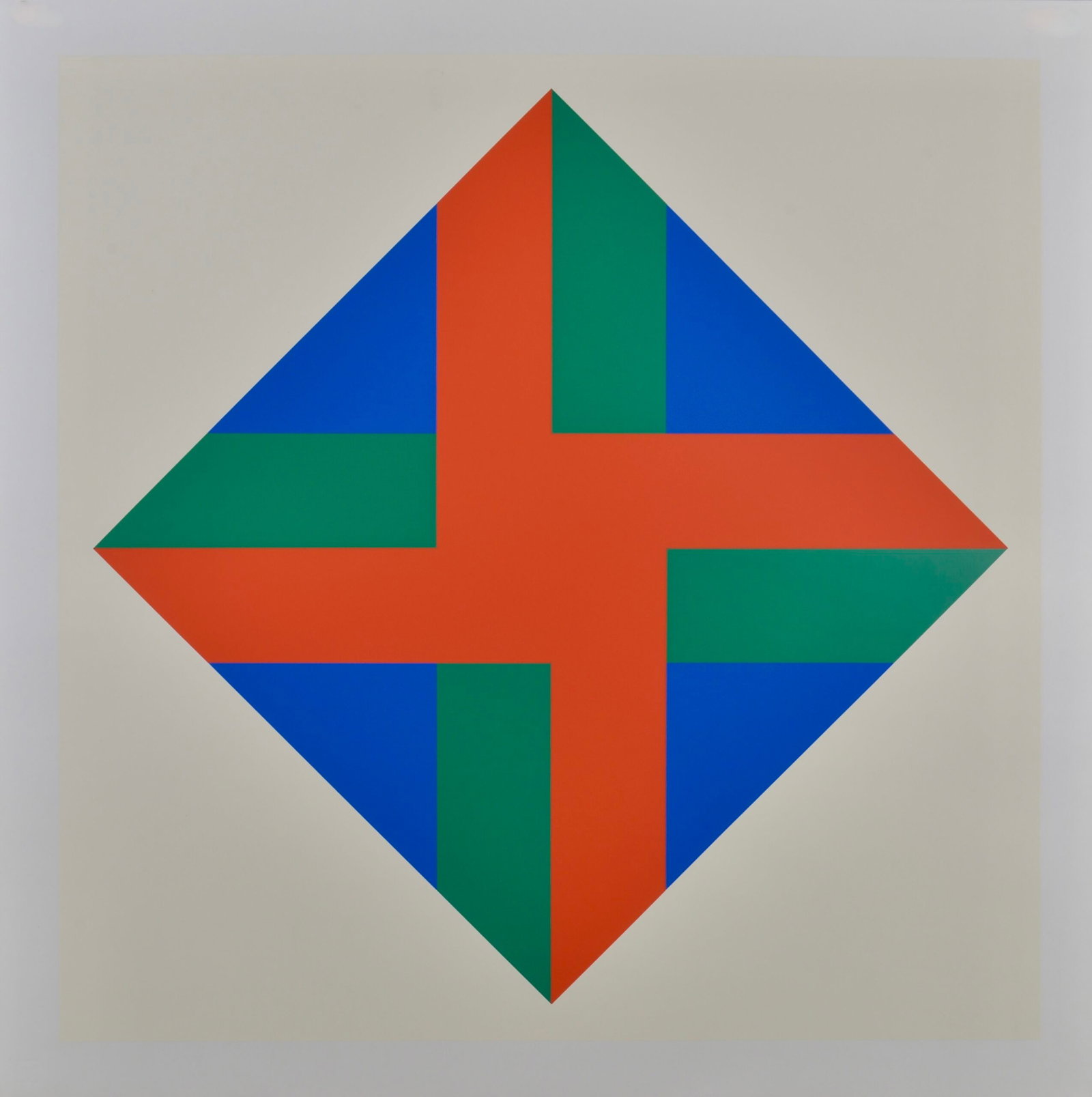 Hugo Dietz : Domberger portfolio 6, 1973: Hugo Dietz (1930–1973) Domberger Portfolio No. 6 (1973) Screen print in colors on Thick fine art paper.From the unsigned edition of 50. A fine example of a work belonging to the Geometric Abstractio