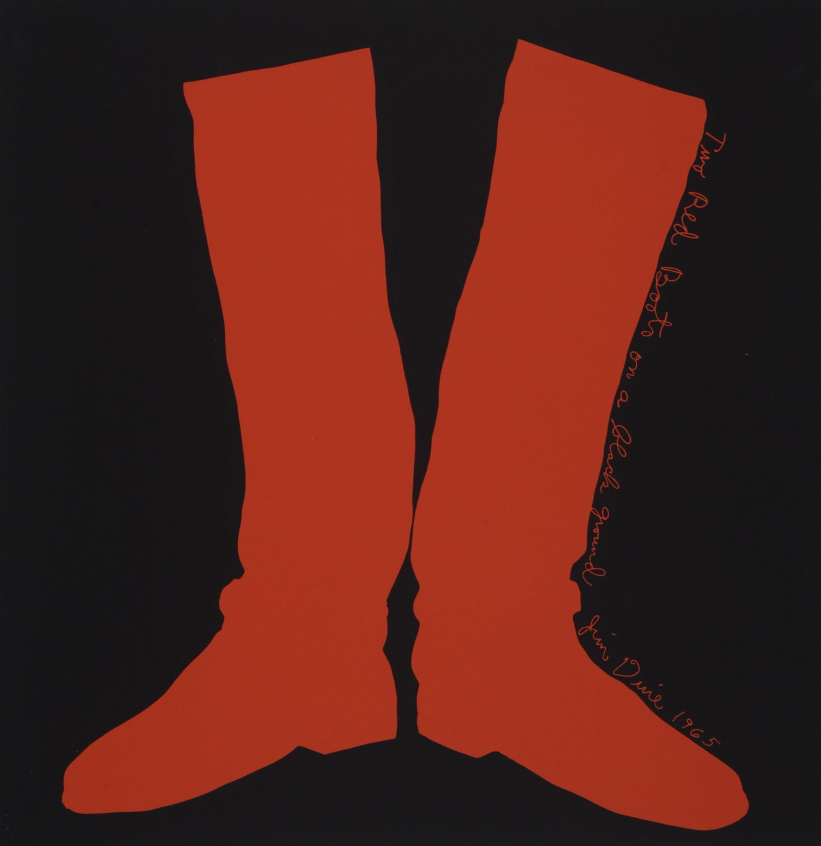 Jim Dine - Two Red Boots, 1968 - Scarce! (1 of 5)