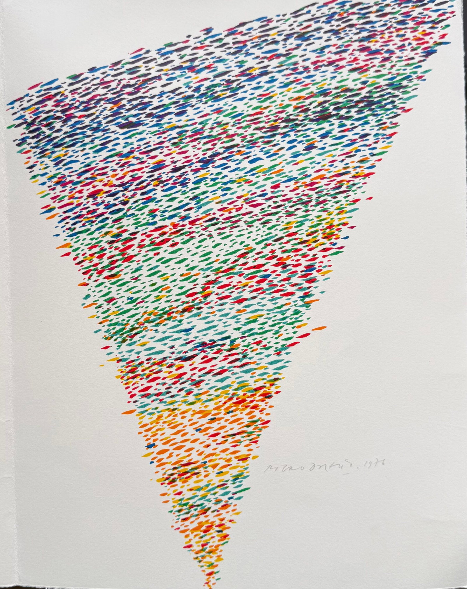Piero Dorazio : Pfeilspitze der Ada, 1976 (Hand-signed) (1 of 4)