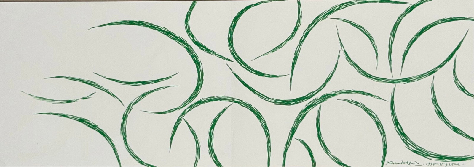 Piero Dorazio : Composition — Neujahrsblatt (New Year's print), Erker-Galerie, St. Gallen, 1994 (1 of 4)