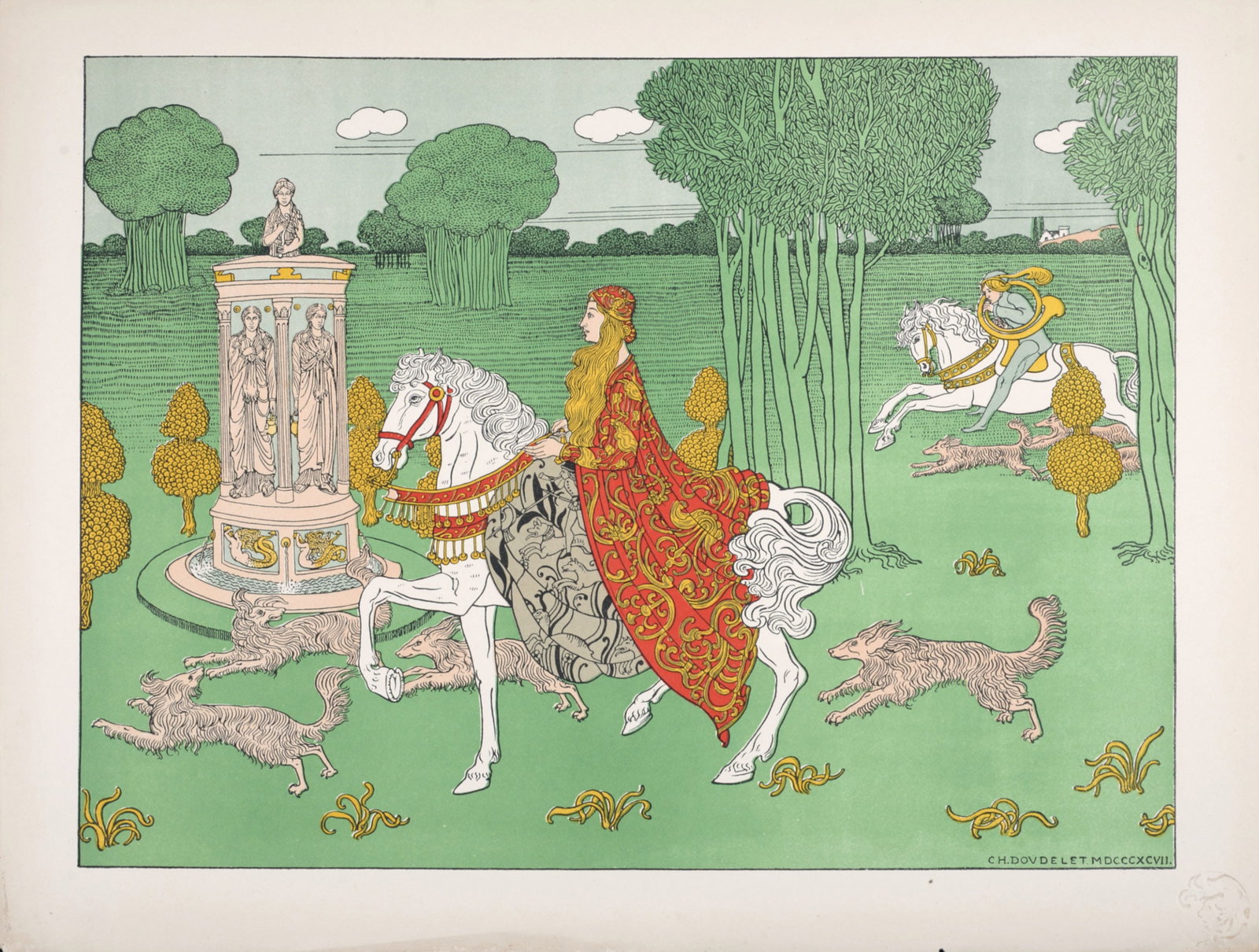 Charles Doudelet - La Chatelaine, 1897 (1 of 6)