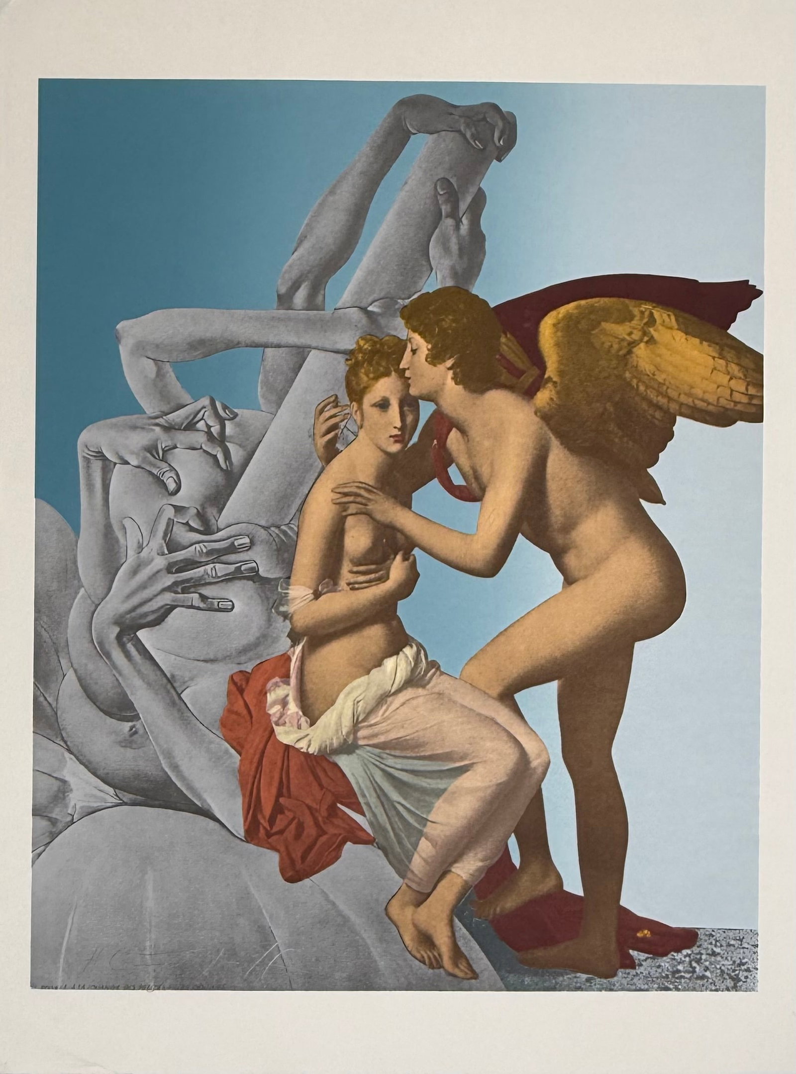 ERRO : The Lovers, 1977 (signed): Erro (born 1932) The Lovers, 1977 Colour screenprint on wove paper Signed and inscribed: Signed in pencil lower left; annotated "H.C." (hors commerce) in pencil lower left Dimensions: Sheet: 78 × 58 