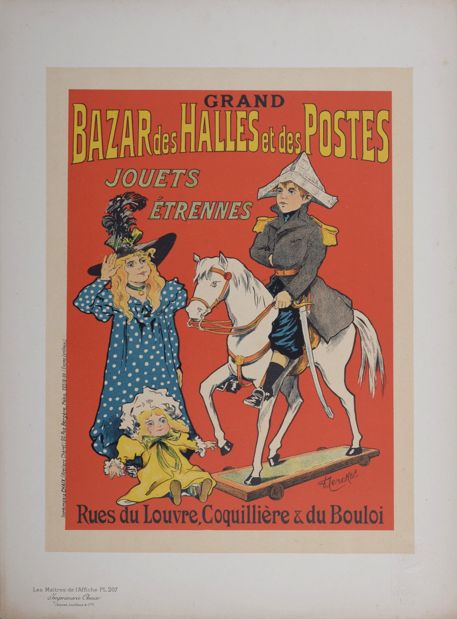 Fernel (F. Cerckel) : Les Maitres de L’Affiche - Bazar des Halles et Postes, 1900 (1 of 6)