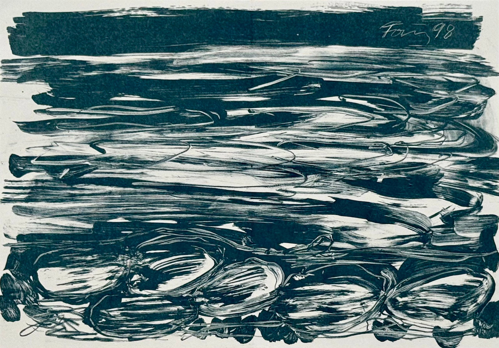 Gunther Forg : Neujahrskarte der Erker-Galerie — New Year's card of the Erker-Galerie, 1998 (1 of 4)