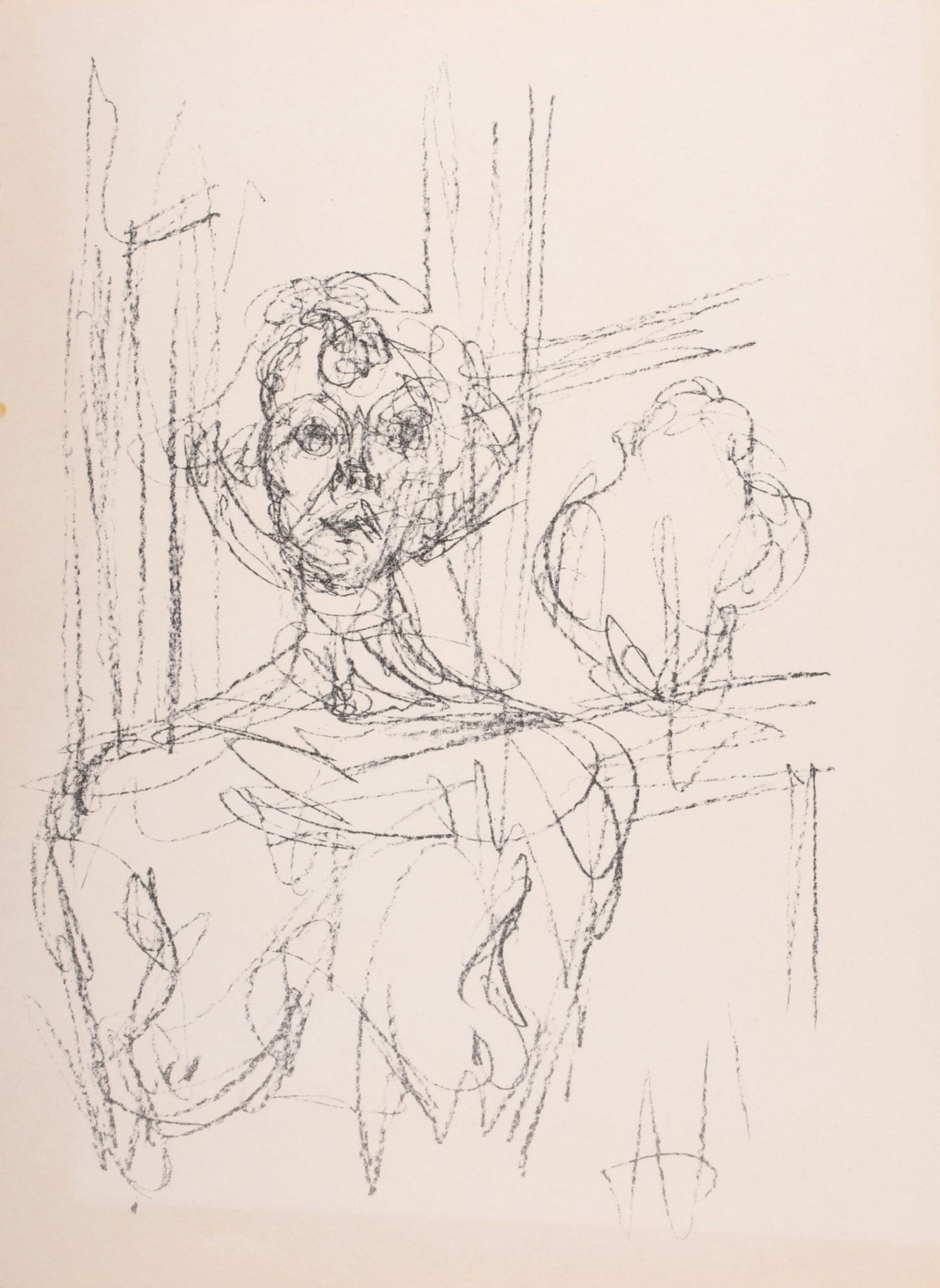 Alberto Giacometti : Annette, 1964.: Alberto Giacometti (1901 - 1966) Annette, 1964. Lithograph on wove paper. Dimensions: +Size of the sheet : 29,5 x 21 cm / 11,6 × 8,3 in Edition of 2000 proofs. Printed by Mourlot. Published in « Pri