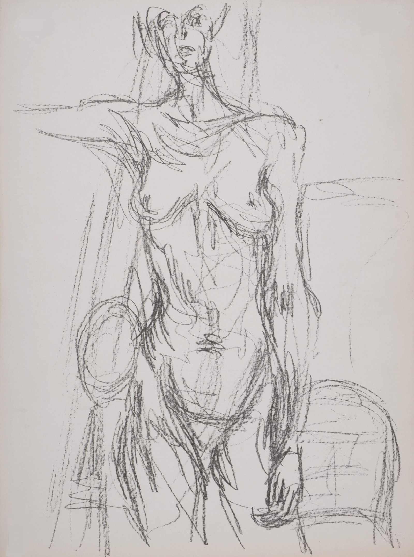 Alberto Giacometti : Femme debout, 1961: Alberto Giacometti (1901-1966) Femme debout, 1961 Lithograph cover on wove paper. First edition. Dimensions: + Size of the paper : 38 x 28 cm / 15 x 11 in. Published on the occasion of the 1961 Giacom