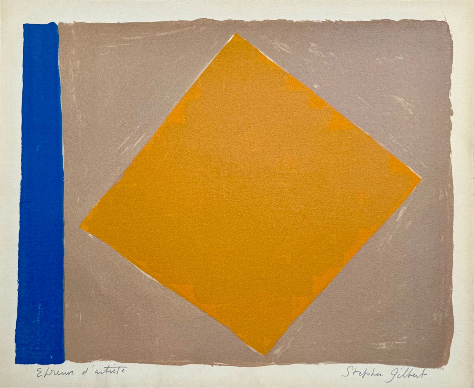 Stephen Gilbert : Abstract Composition, 1953 - Hand-signed (1 of 3)