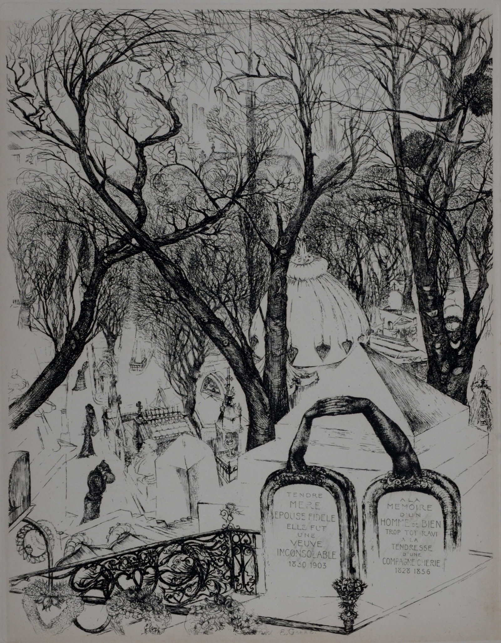 Edouard Goerg - Paris 1937 : Le Pere-Lachaise, 1937 (1 of 5)