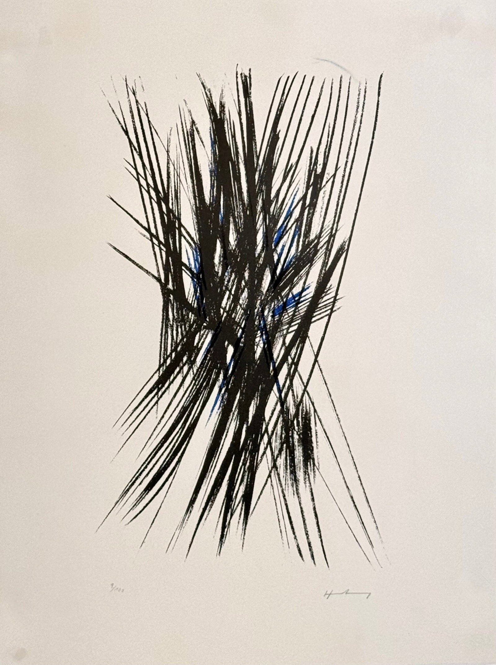 Hans Hartung : Composition L24, 1957 - Hand-Signed (1 of 5)