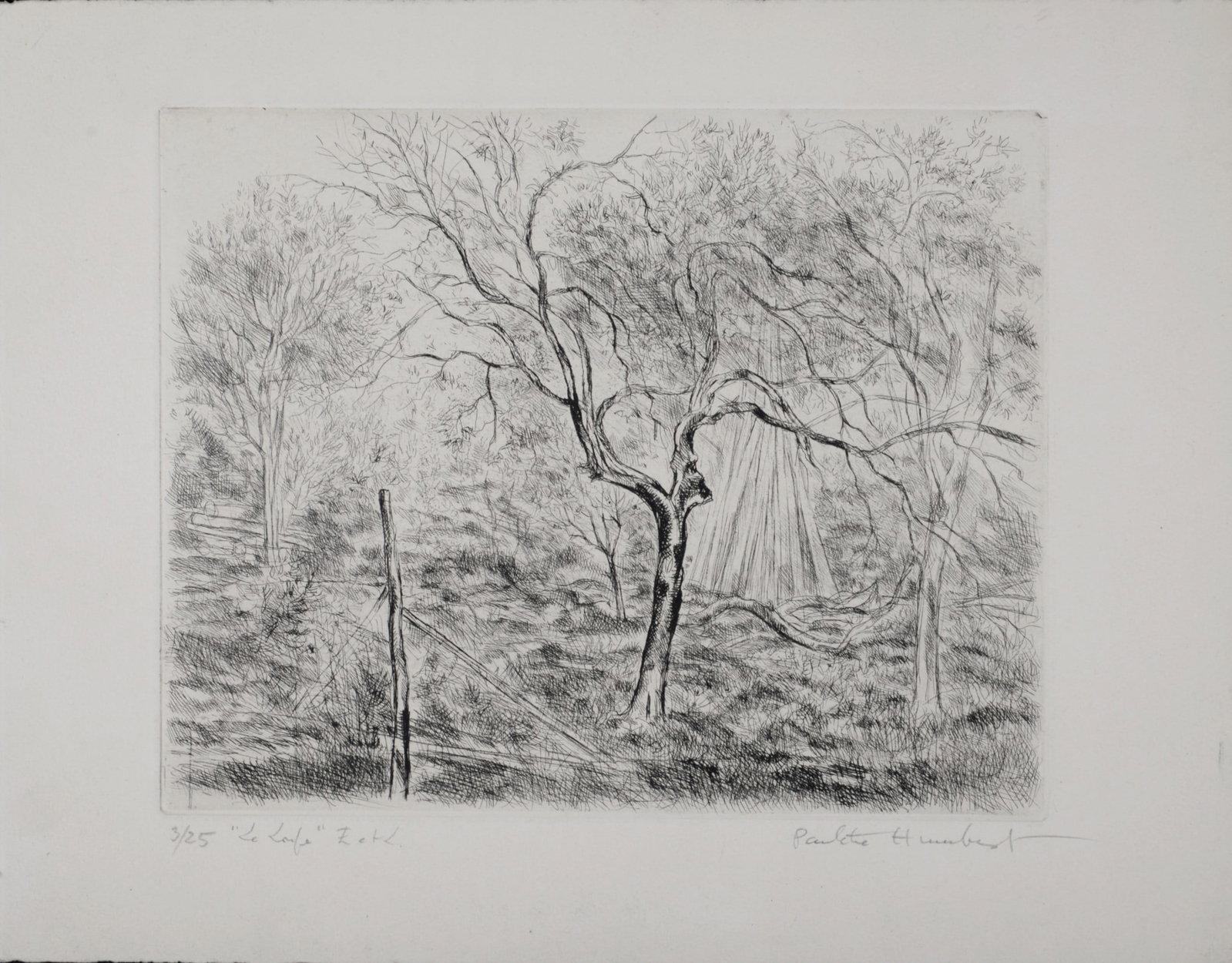 Paulette Humbert : Paysage, circa 1990 Hand-signed (1 of 5)