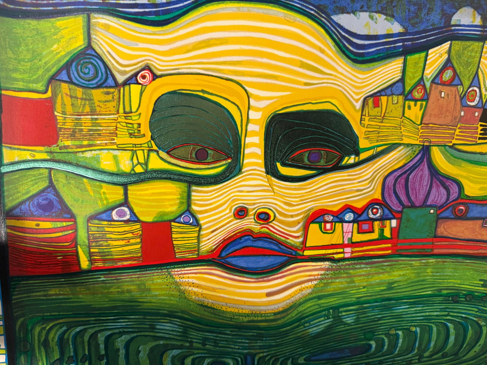Friedensreich Hundertwasser - Irinaland uber dem Balkan, Plate 7, 1970-72 (1 of 3)