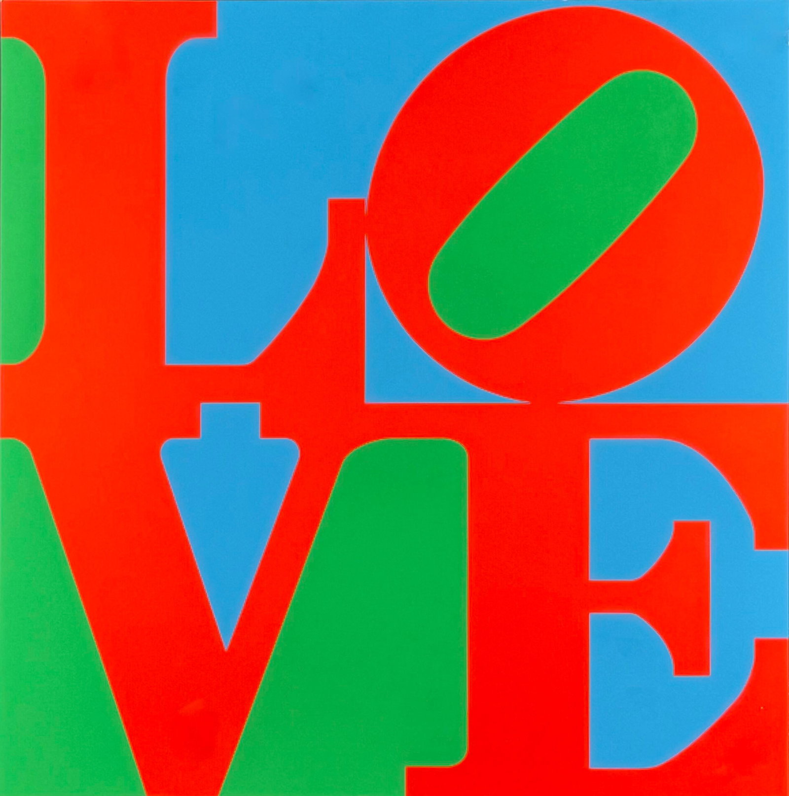 Robert Indiana : Love, one panel from "Love Wall" (Love Frieze), 1967 (1 of 2)