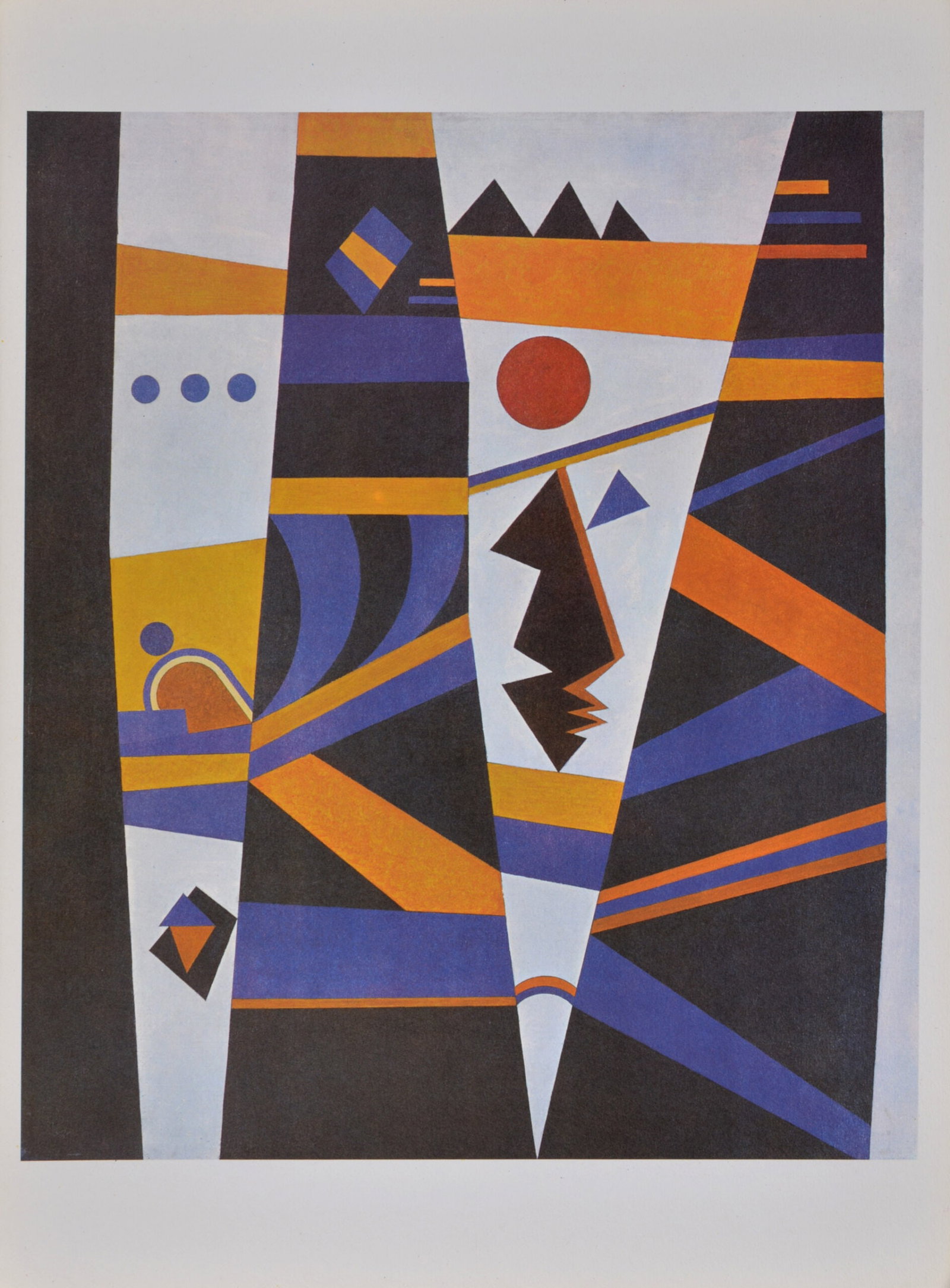 Wassily Kandinsky (After) - Composition, 1965: Wassily Kandinsky (After) Composition, 1965 Photolithograph in colors on paper First edition. Dimensions: + Size of the sheet: 38 x 28 cm / 15 × 11 in From "Derriere le Miroir" issue n° 154. Publish