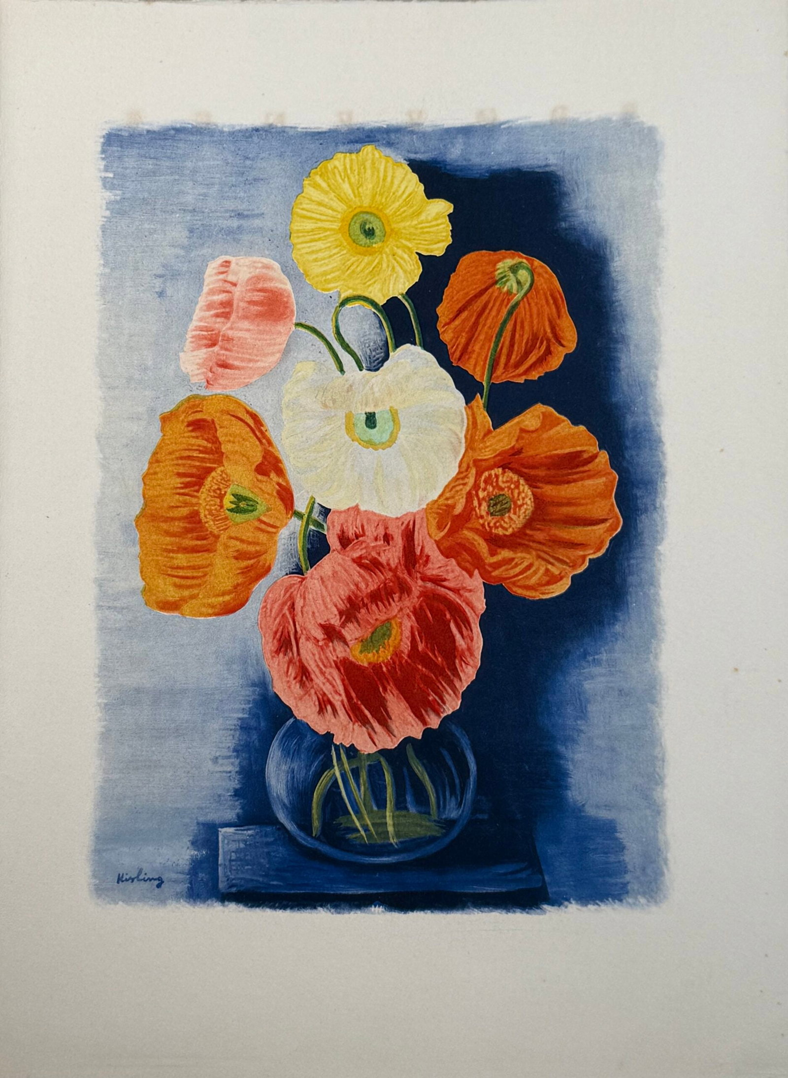 Moise Kisling, Bouquet de coquelicots, c. 1954 (1 of 2)