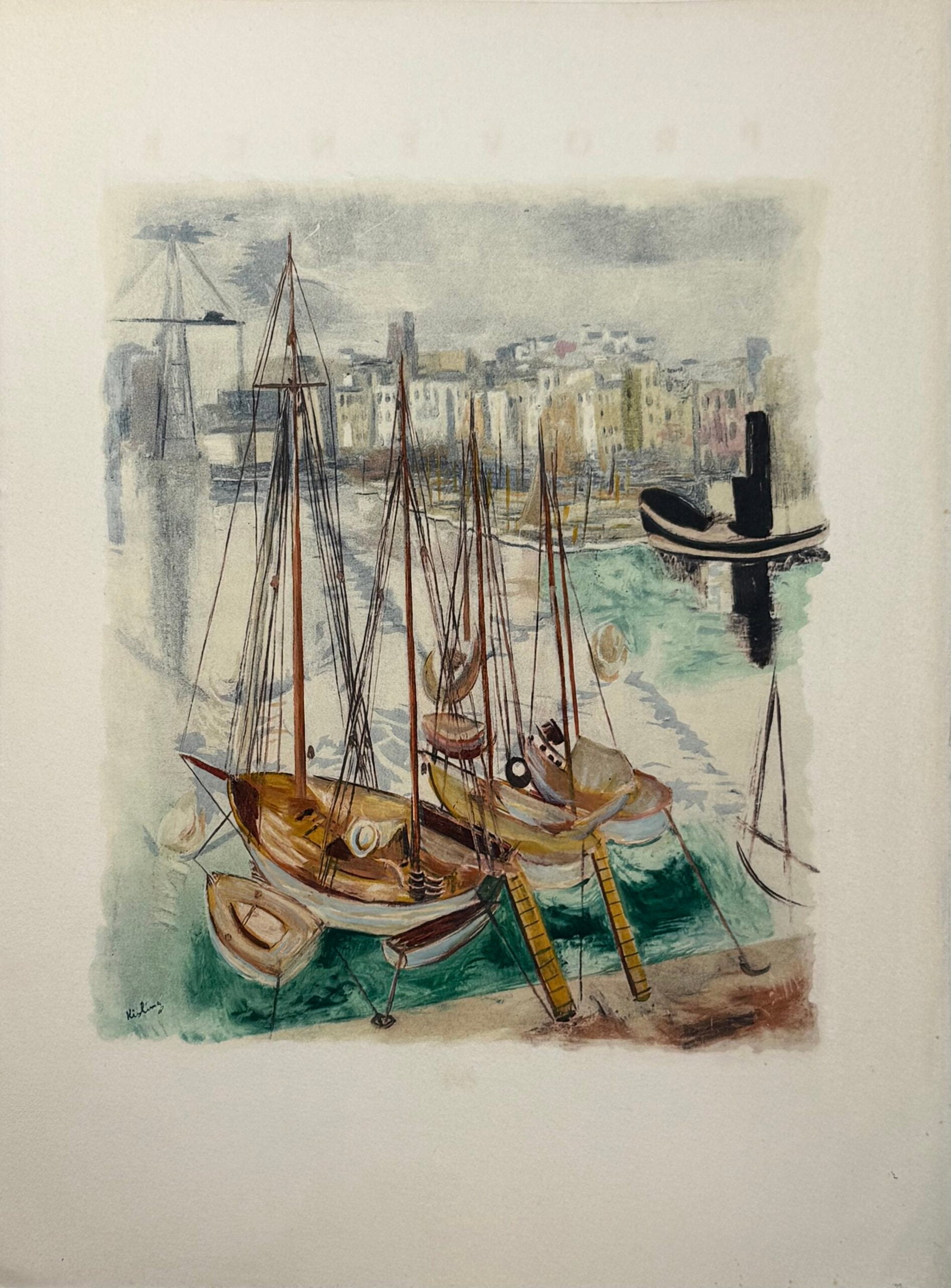 Moise Kisling, Le Port de Marseille, c. 1954 (1 of 2)