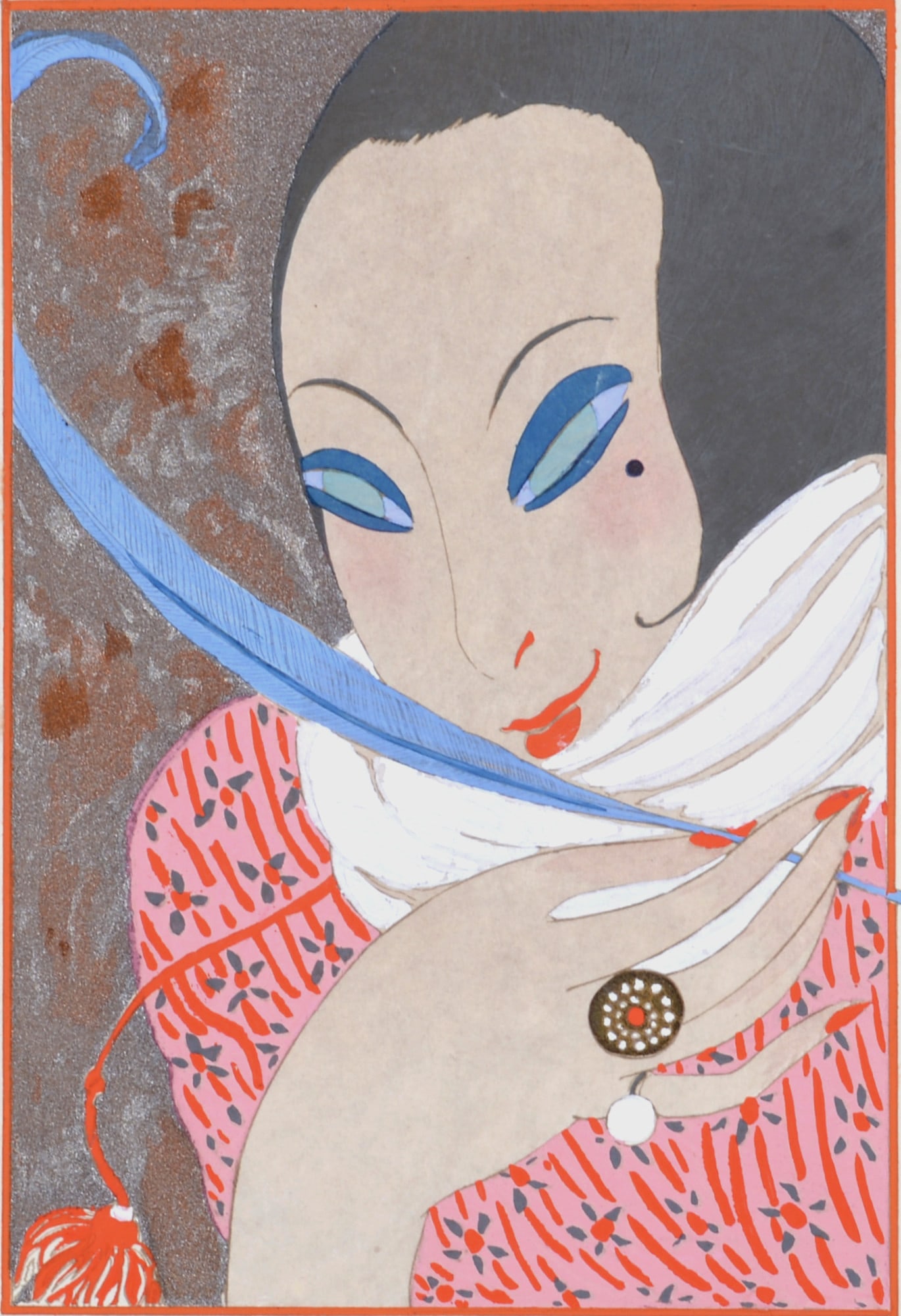 Georges Lepape - La Plume, 1914 - Art Deco Masterpiece! (1 of 6)