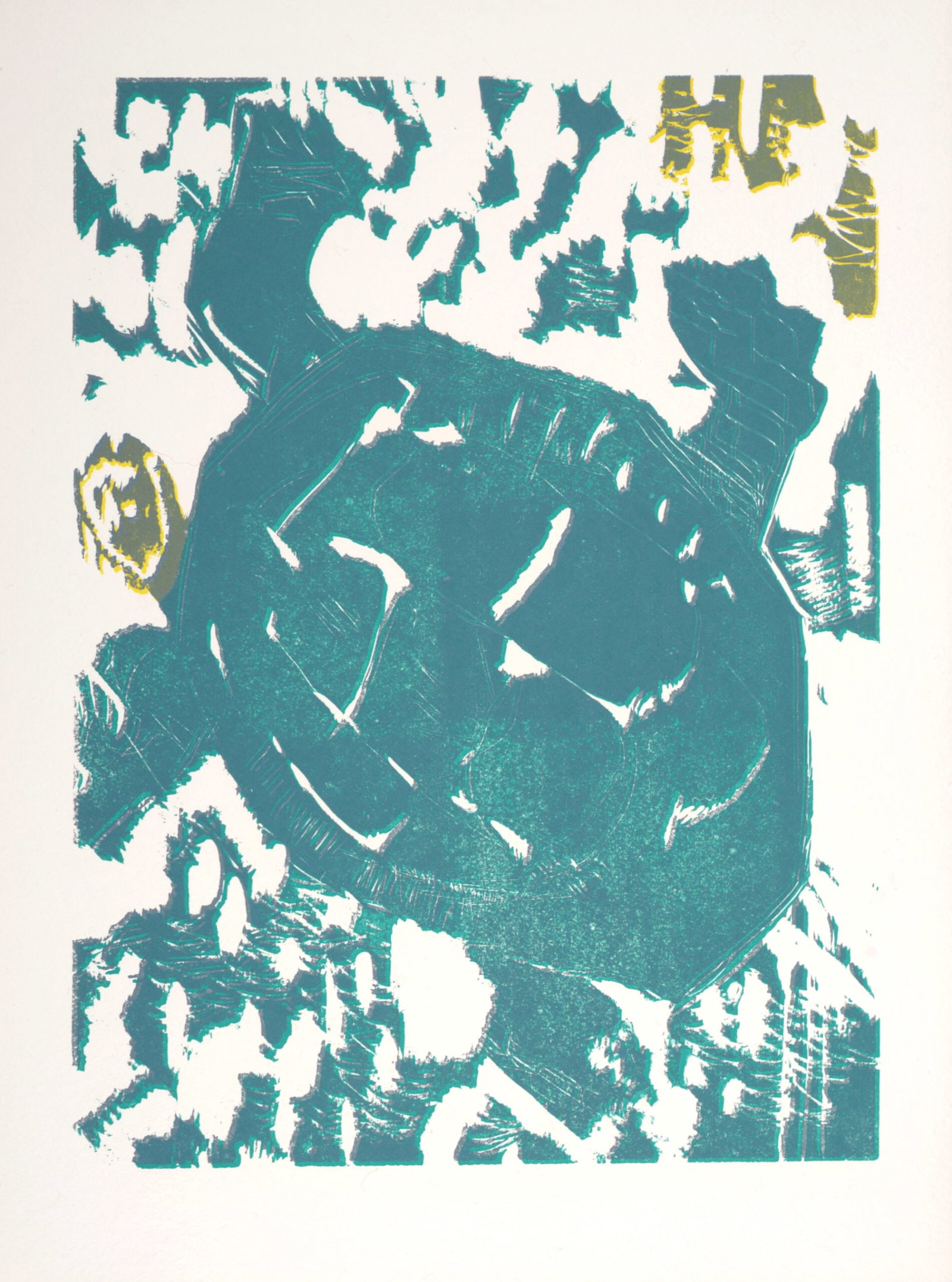 Bernard Lorjou (1908-1986) : La Tortue, 1965: Bernard Lorjou (1908-1986) La Tortue, 1965 Woodcut print on Auvergne Richard de Bas paper. Edition of 200. Dimensions: + Size of the sheet: 38,7 x 28,5 cm / 15,2 x 11,2 in. + Size of the image: 33 x 2