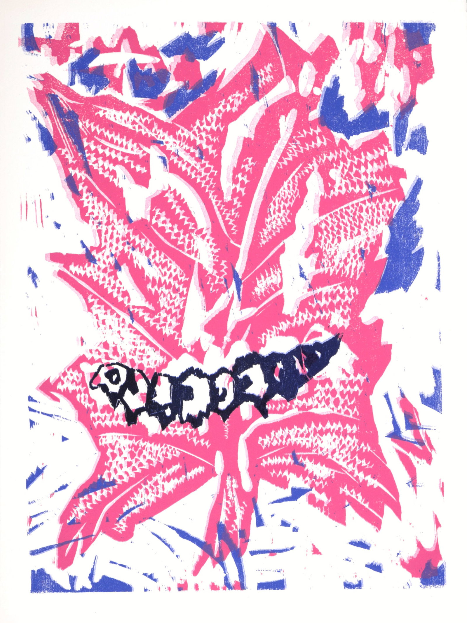 Bernard Lorjou (1908-1986) : La Chenille, 1965: Bernard Lorjou (1908-1986) La Chenille, 1965 Woodcut print on Auvergne Richard de Bas paper. Edition of 200. Dimensions: + Size of the sheet: 38,5 x 28 cm / 15,1 x 11 in. + Size of the image: 34,5 x 2