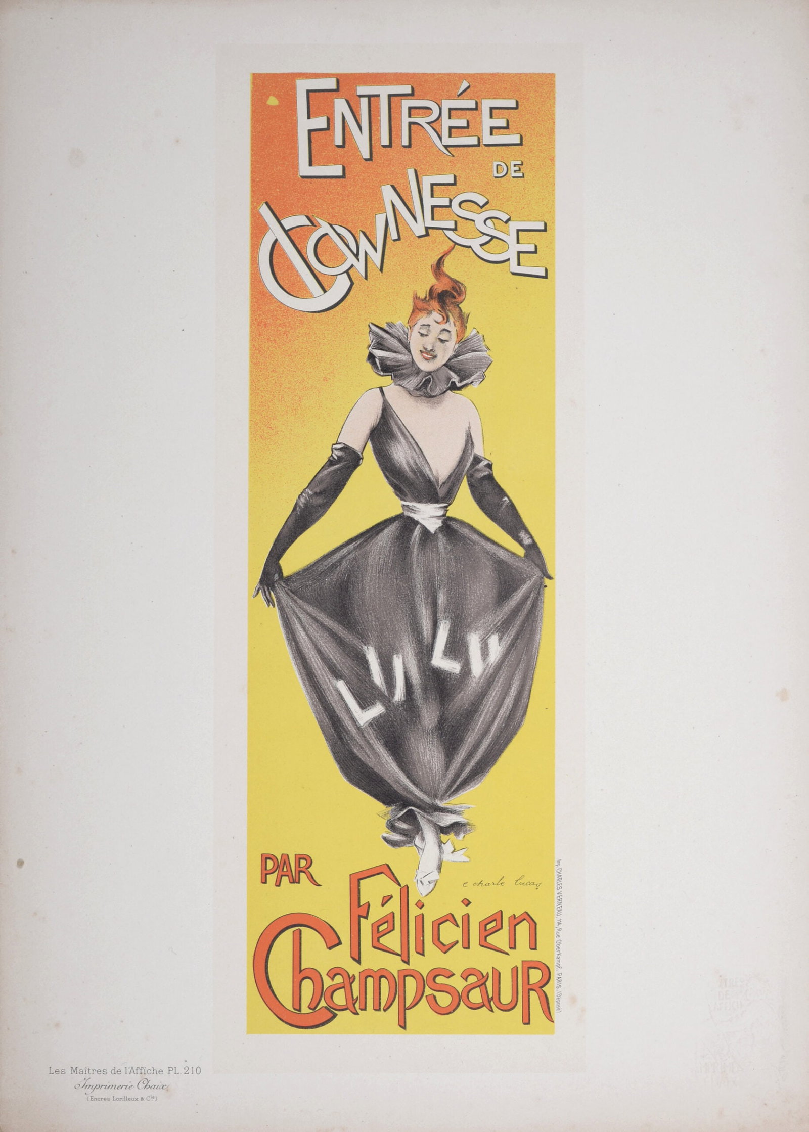 E. Charles Lucas : Les Maitres de L’Affiche - Entree de Clownesse, 1900 (1 of 8)