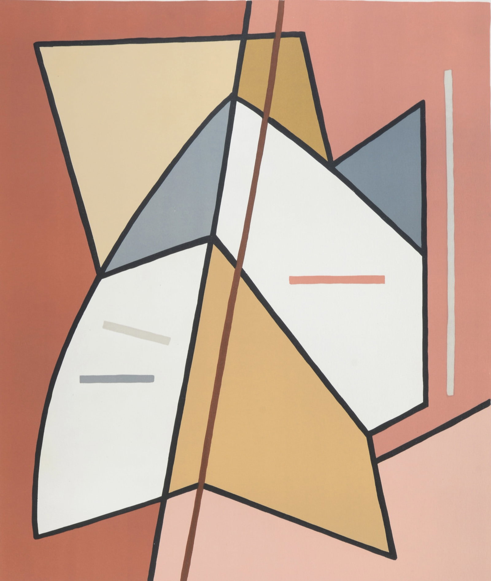 Alberto Magnelli - Sans titre F 1970: Alberto Magnelli (1888-1971) Sans titre F, 1970. Original Colour lithograph on wove paper by Arches (with the watermark) Signed in pencil lower right: Magnelli. Numbered in pencil lower left 43/75. Di
