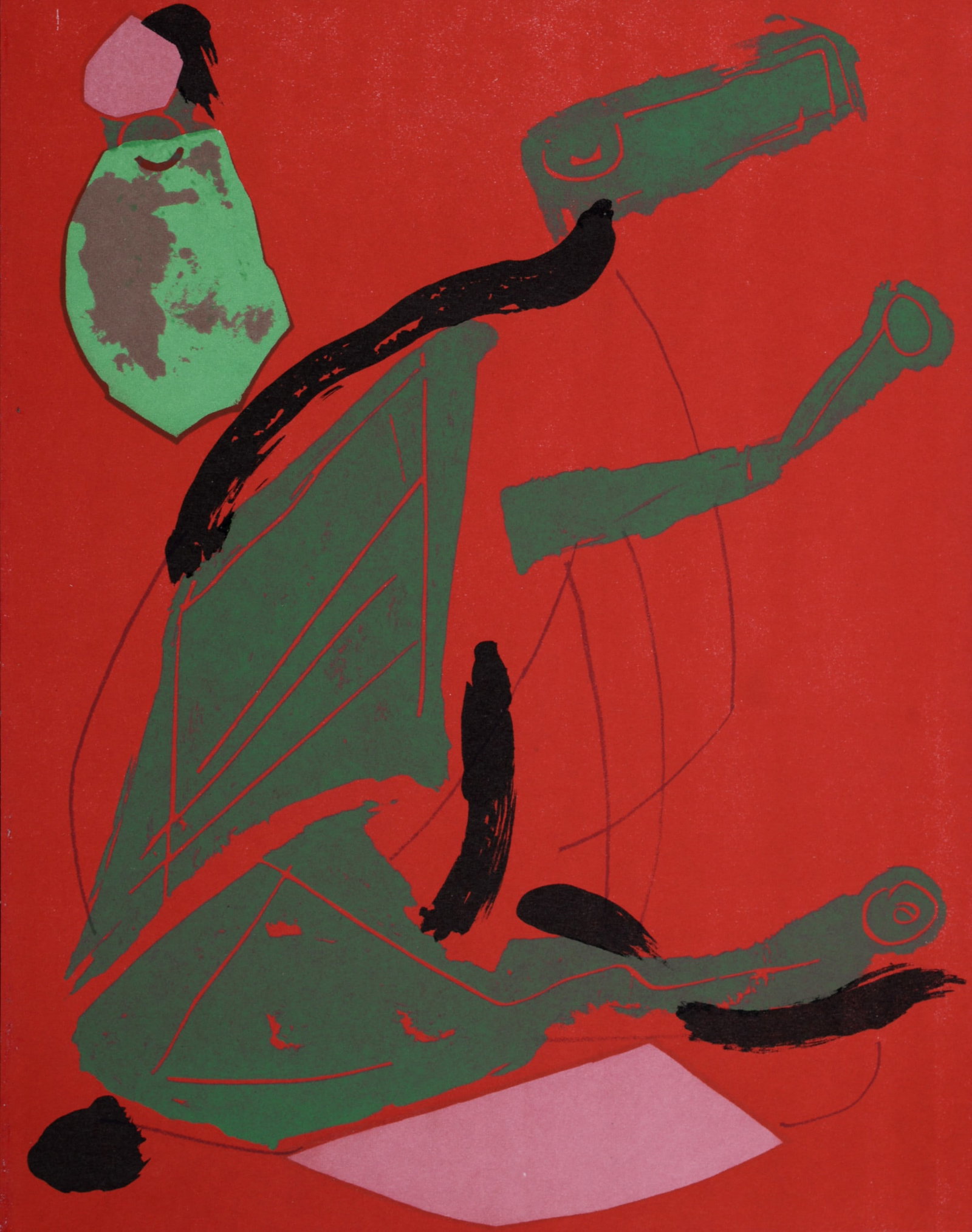 Marino Marini - Composition, 1970: Marino Marini (1901-1980) Composition, 1970 Lithograph in colors on wove paper. Dimensions : + Size of the sheet : 31 x 24 cm / 12.2 x 9,4 in. Published by editions XXe Siecle, Paris, France. Printed 