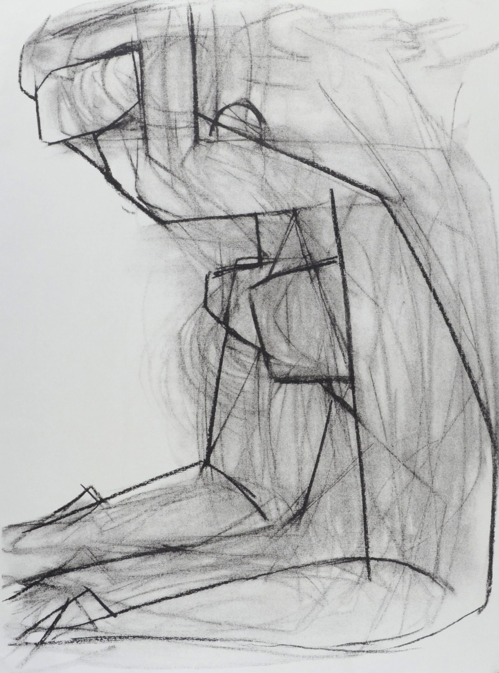 Henri Matisse (After) : Nu agenouille, 1981: Henri Matisse (After) Nu agenouille, 1981 Lithograph in black and white on vellum paper, after a drawing by the artist. Dimensions: + Size of the sheet: 38 x 28 cm / 15 × 11 in. This print comes from