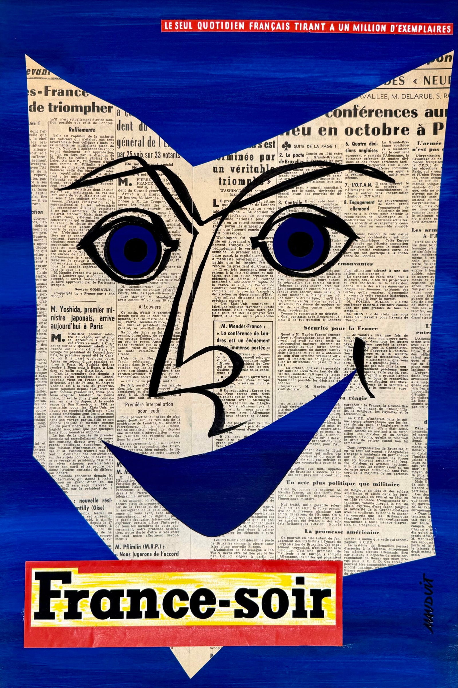 P. Mauduit : France Soir, C. 1950 (1 of 6)