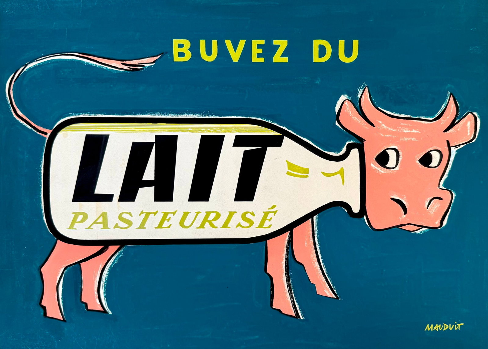 P. Mauduit : Lait pasteurise (Milk), C. 1950 (1 of 5)