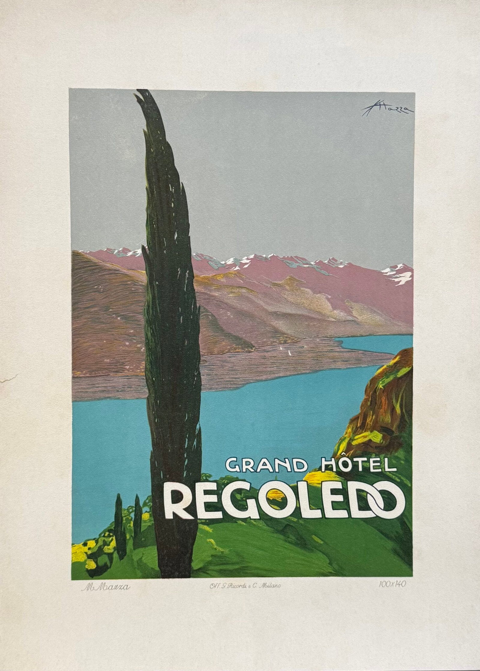 Aldo Mazza - Grand Hotel Regoledo, 1914 (Ricordi Portfolio) (1 of 1)