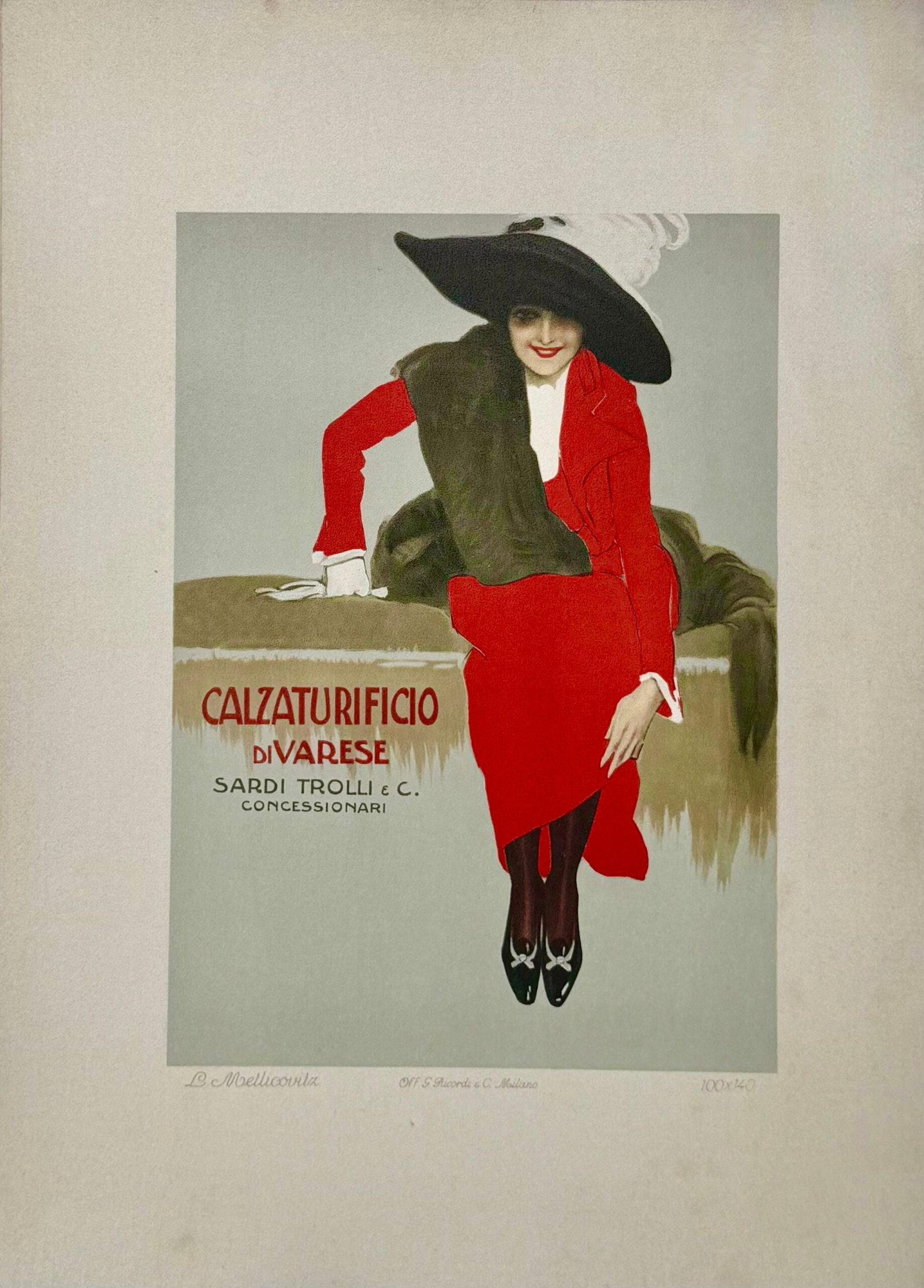Leopoldo Metlicovitz - Calzaturificio di Varese, 1914 (1 of 2)