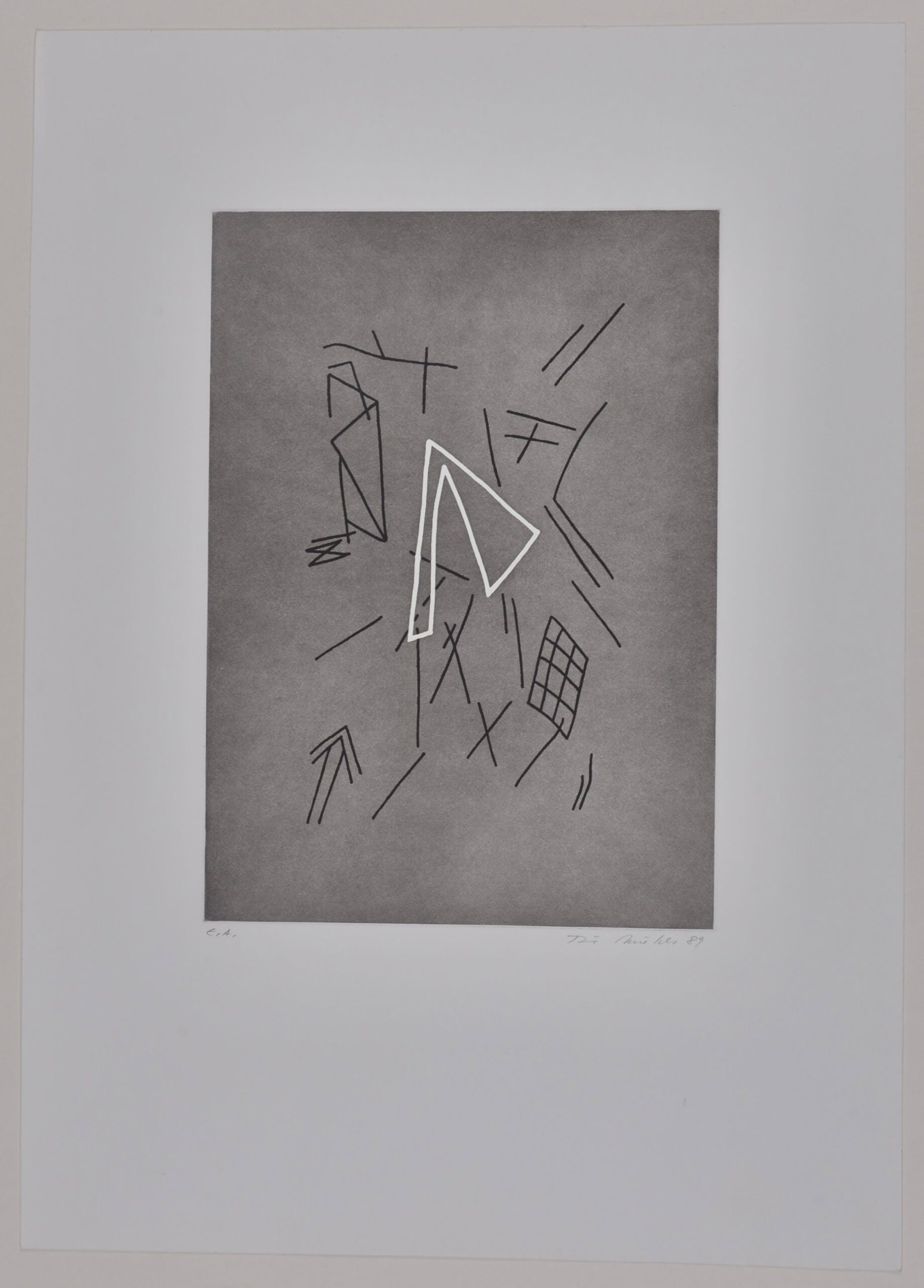 Rune Mields : Untitled, 1989 - Hand signed (1 of 6)
