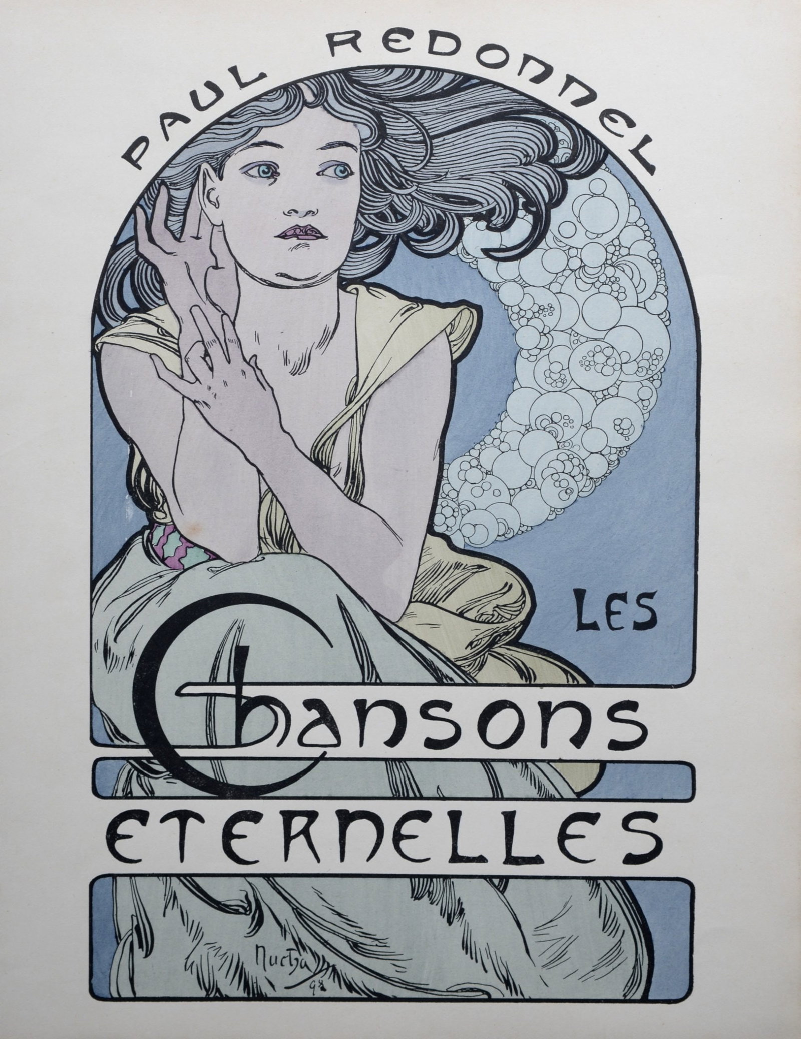 Alphonse Mucha : Chansons Eternelles, 1898 (1 of 5)