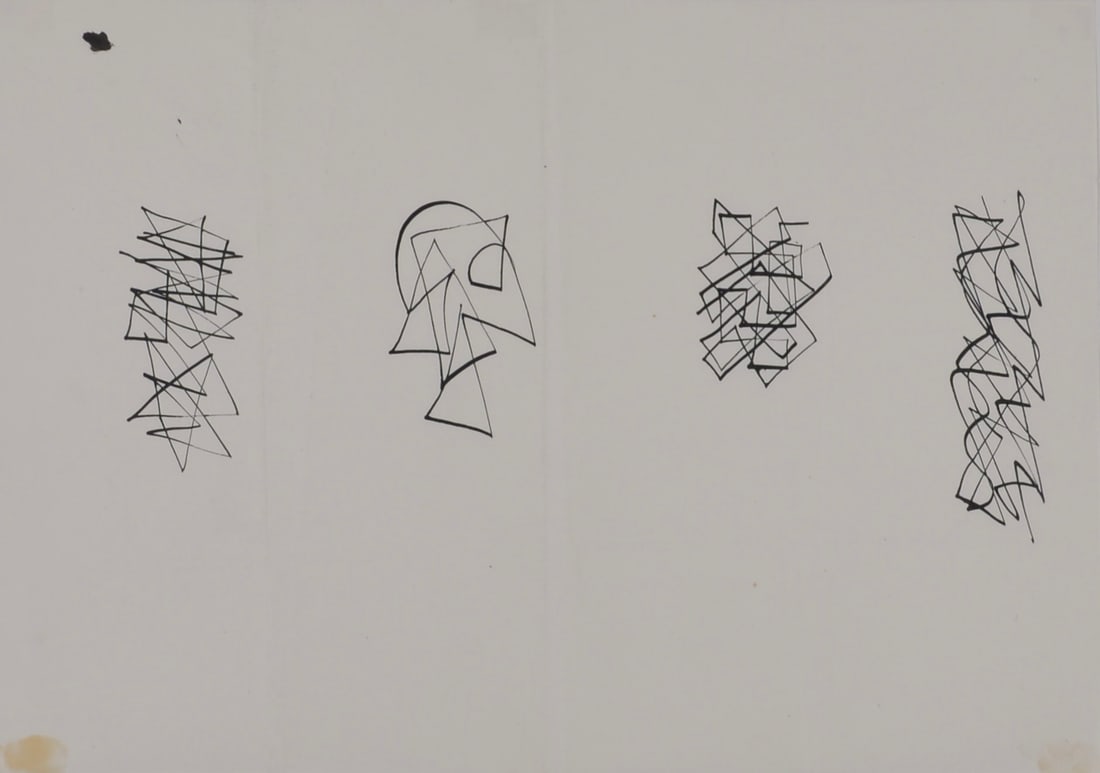 Walter Rudolf Mumprecht : Die Natur (Ink on paper), 1949: Walter Rudolf Mumprecht (1918-2019) Die Natur, 1949 Ink on paper, signed on the back Hand signed on the back Dimensions: + Sheet size: 30 × 20 cm / 11.81 × 7.87 in Worldwide shipping via DHL or simi