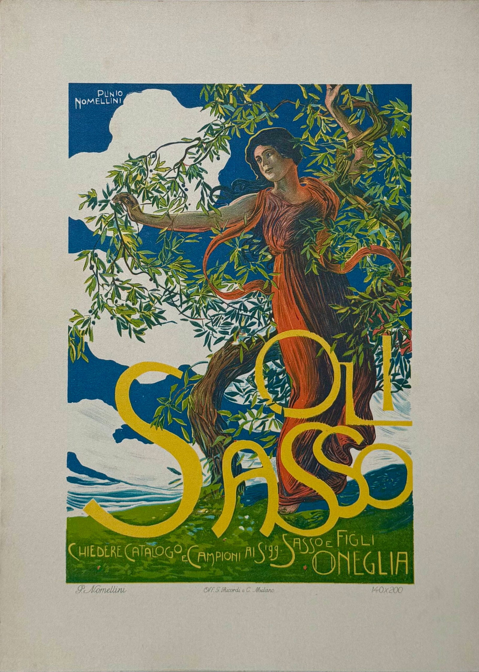 Plinio Nomellini - Oli Sasso, 1914 (1 of 3)