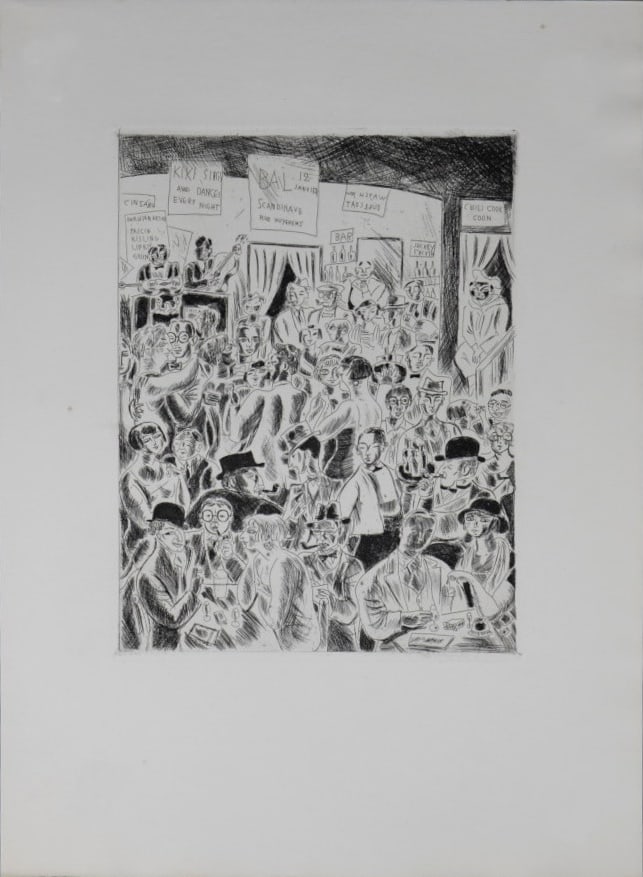 Jean Oberle (1900-1961) : Au Jockey , 1927: Jean Oberle (1900-1961) Au Jockey , 1927 Original lithograph. Dimensions: + Size of the sheet : 32.1 x 24.5 cm / 9.6 x 12.6 in. + Size of the image : 19.7 x 15 cm / 7.7 x 5.9 in. Edition of 225 From t