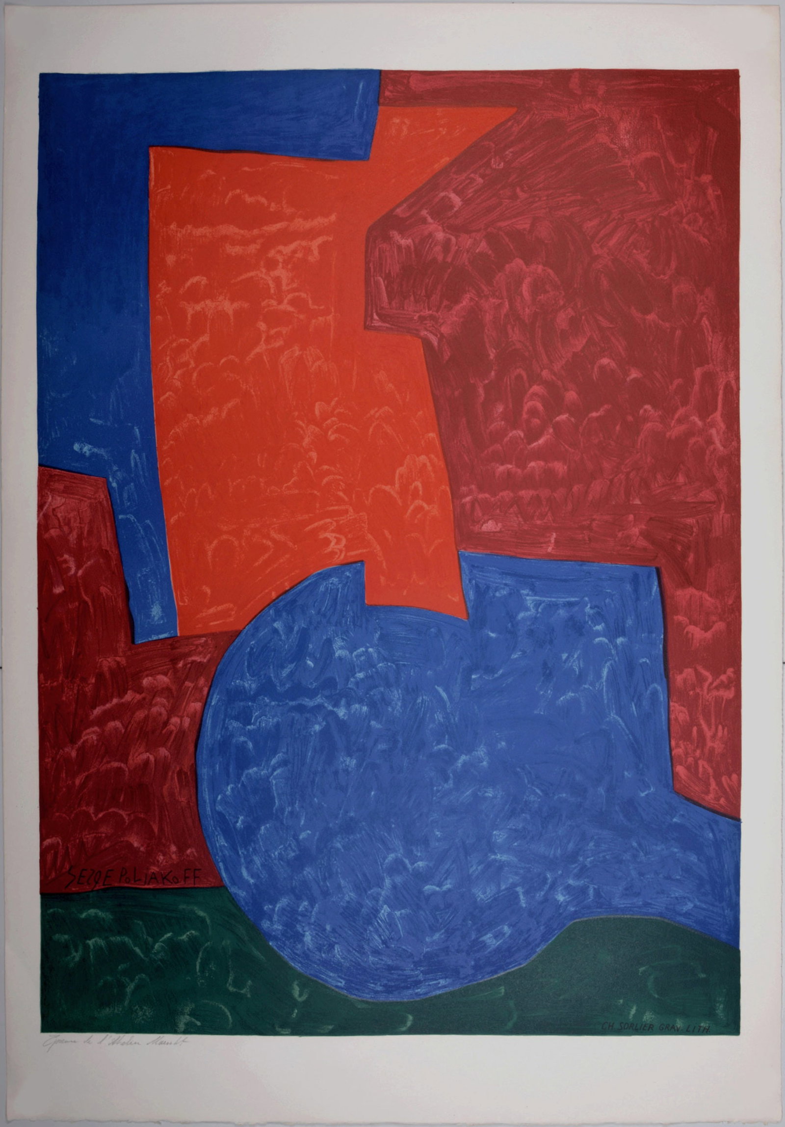 Serge Poliakoff (After) - Composition in Red, Blue and Green, 1975 (1 of 5)