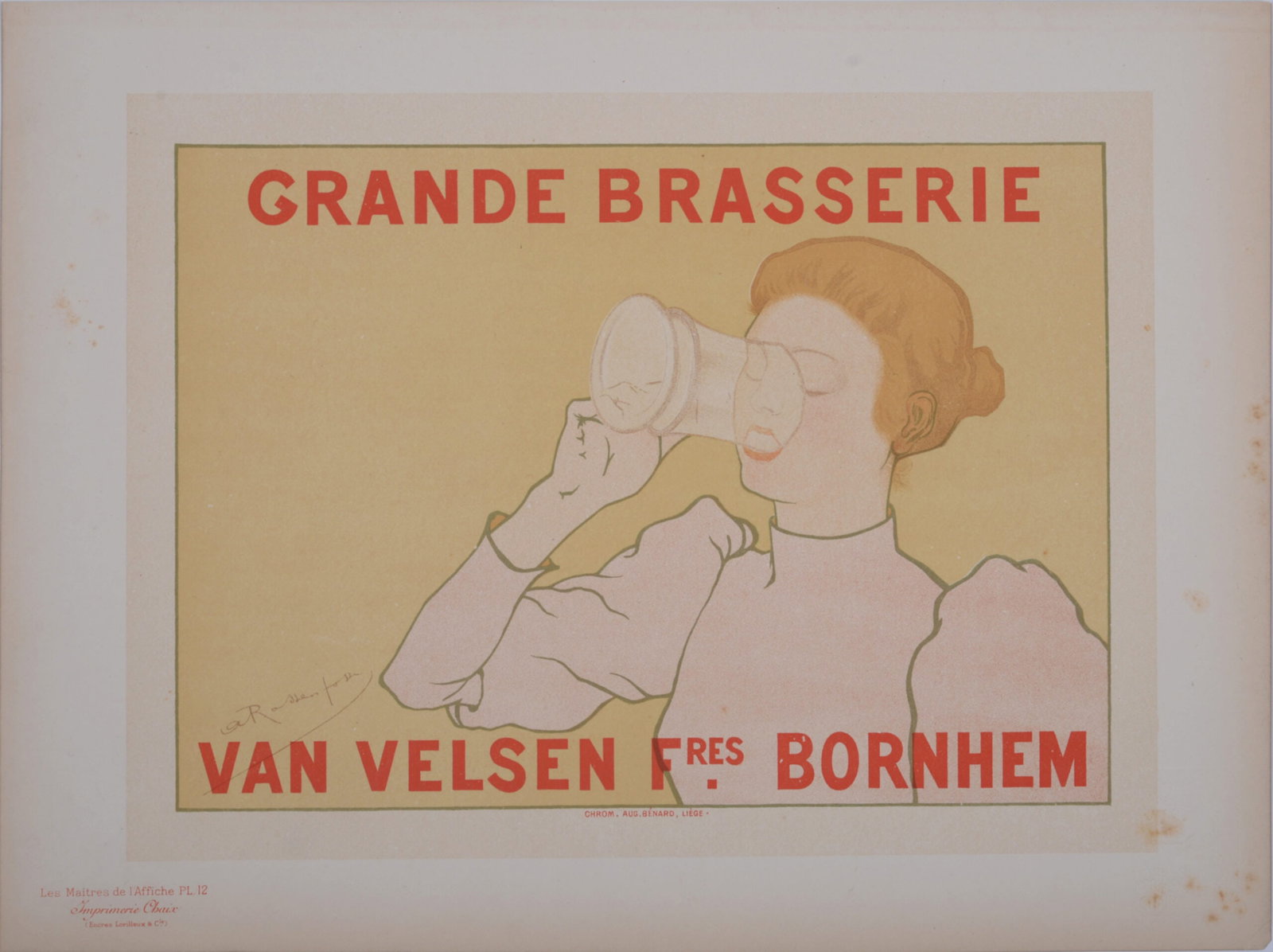 Armand Rassenfosse - Les Maitres de L’Affiche : Grande Brasserie, 1896 (1 of 7)