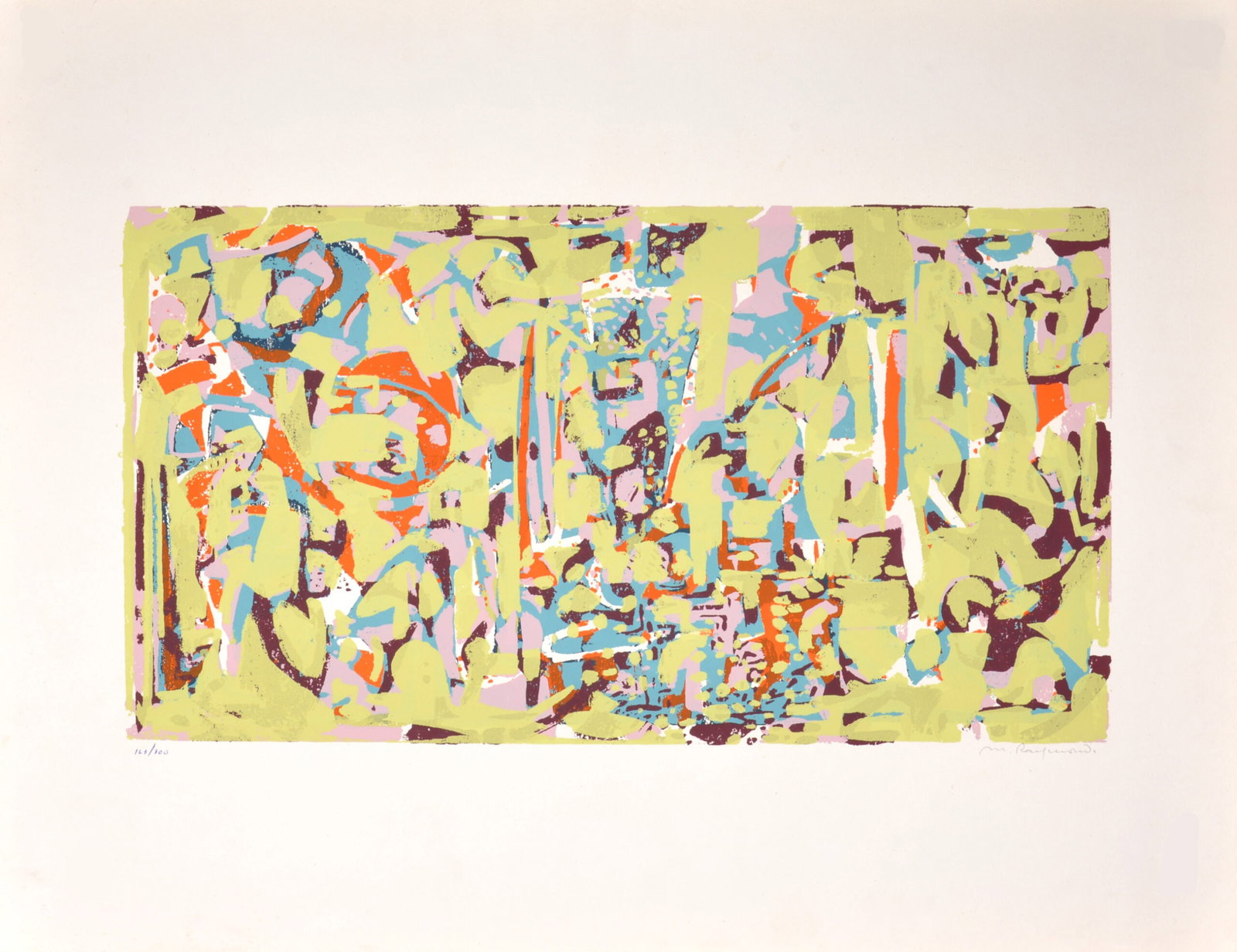 Marie Raymond : Composition, 1954 - Hand-signed (1 of 6)