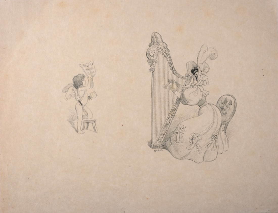 Eugene Auguste Roedel : La Romance, circa 1900 (1 of 6)