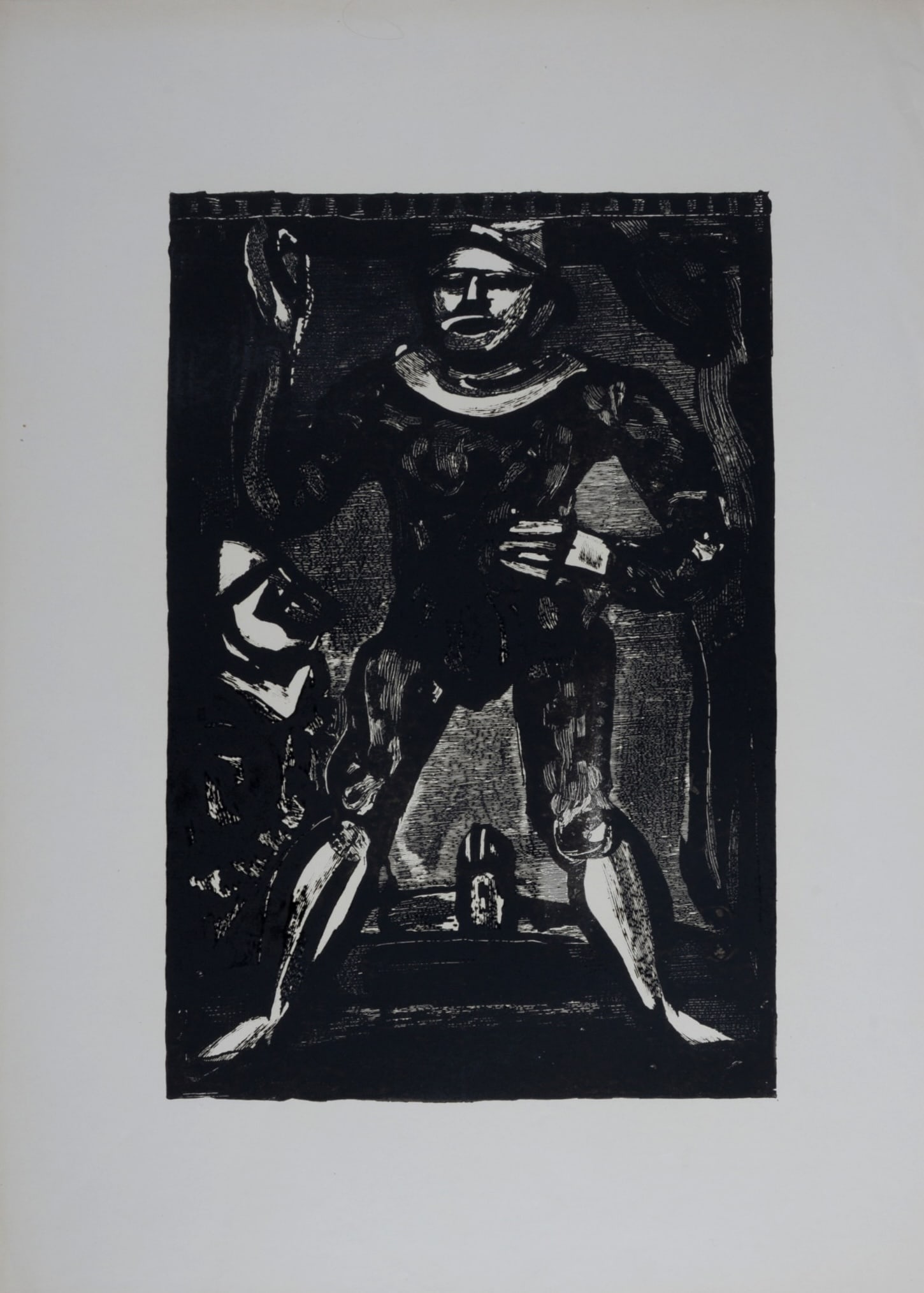 Georges Rouault : Le jongleur, 1937: Georges Rouault (1871-1958) Le jongleur, 1937 Original lithograph on Oxford paper. Dimensions: +Size of the sheet: 43 x 30,5 cm / 16,9 × 12,0 in. +Size of the image : 30 x 20 cm / 11,8 × 7,9 in. Shi