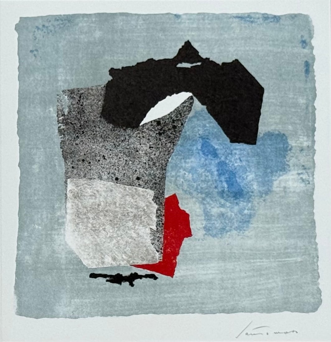 Giuseppe Santomaso : Neujahrskarte der Erker-Galerie — New Year’s card of the Erker-Galerie,: Giuseppe Santomaso (1907-1990)Neujahrskarte der Erker-Galerie — New Year’s Card of the Erker-Galerie, 1974 Original color lithograph on paper, published by Erker-Presse / Erker-Galerie, St. Gallen