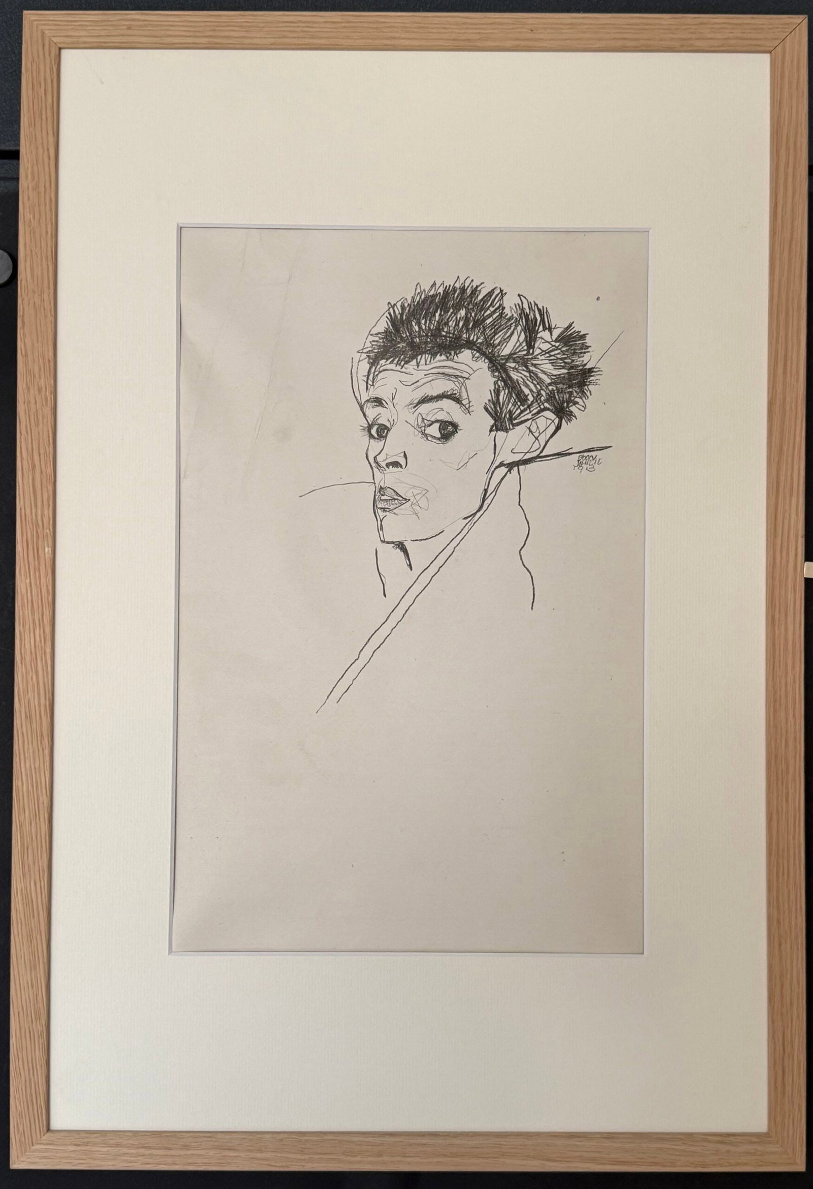 Egon Schiele (after), Selbstportrat — Self-Portrait, 1920 (1 of 3)