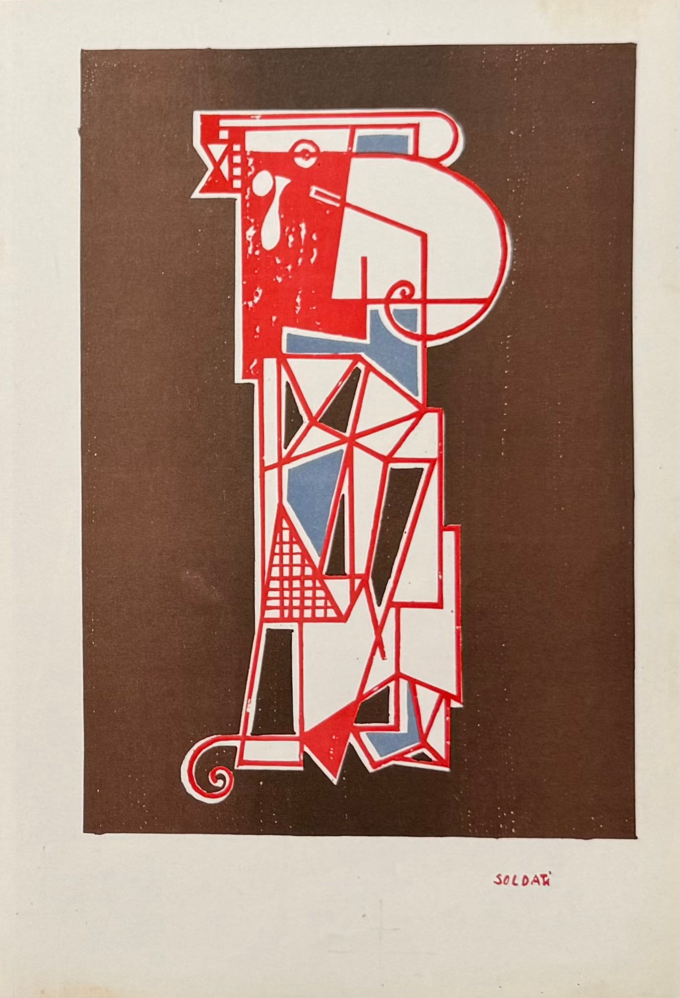 ATANASIO SOLDATI : Abstract composition (Arte concreta, plate 21), 1949 (1 of 3)