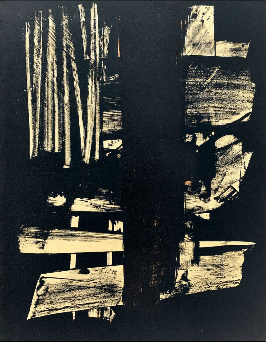 Pierre Soulages - Lithographie n°9, 1959 - Framed! (1 of 5)