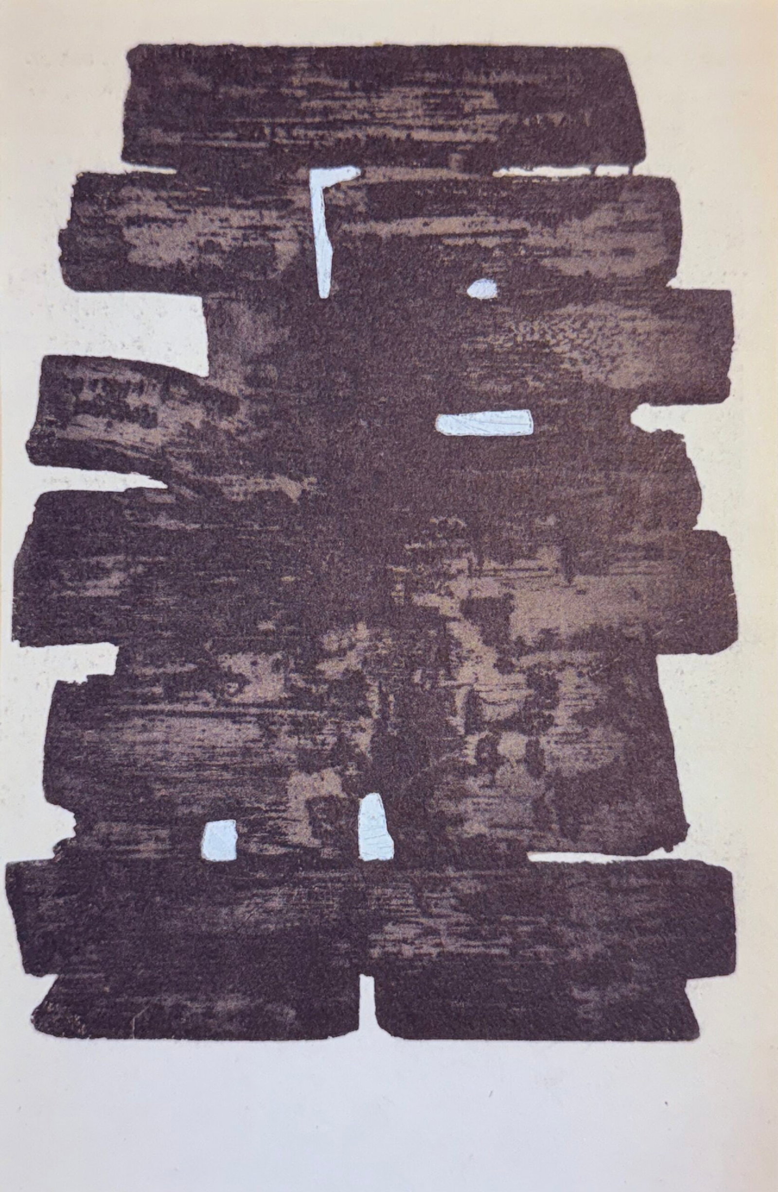Pierre Soulages (After) - Gouaches et gravures (A), 1957 - Framed: Pierre Soulages (After) Gouaches et gravures (A), 1957 Jacomet process print (Pochoir) on wove paper, after Pierre Soulages' etching (eau-forte). Framed! Edition of 1500. Dimensions: + Size of the fra